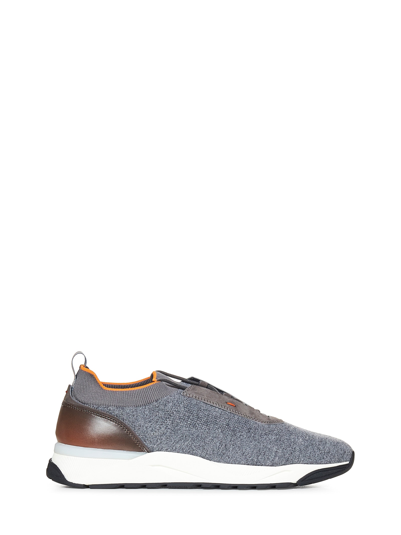 Shop Santoni Flin Sneakers In Grey