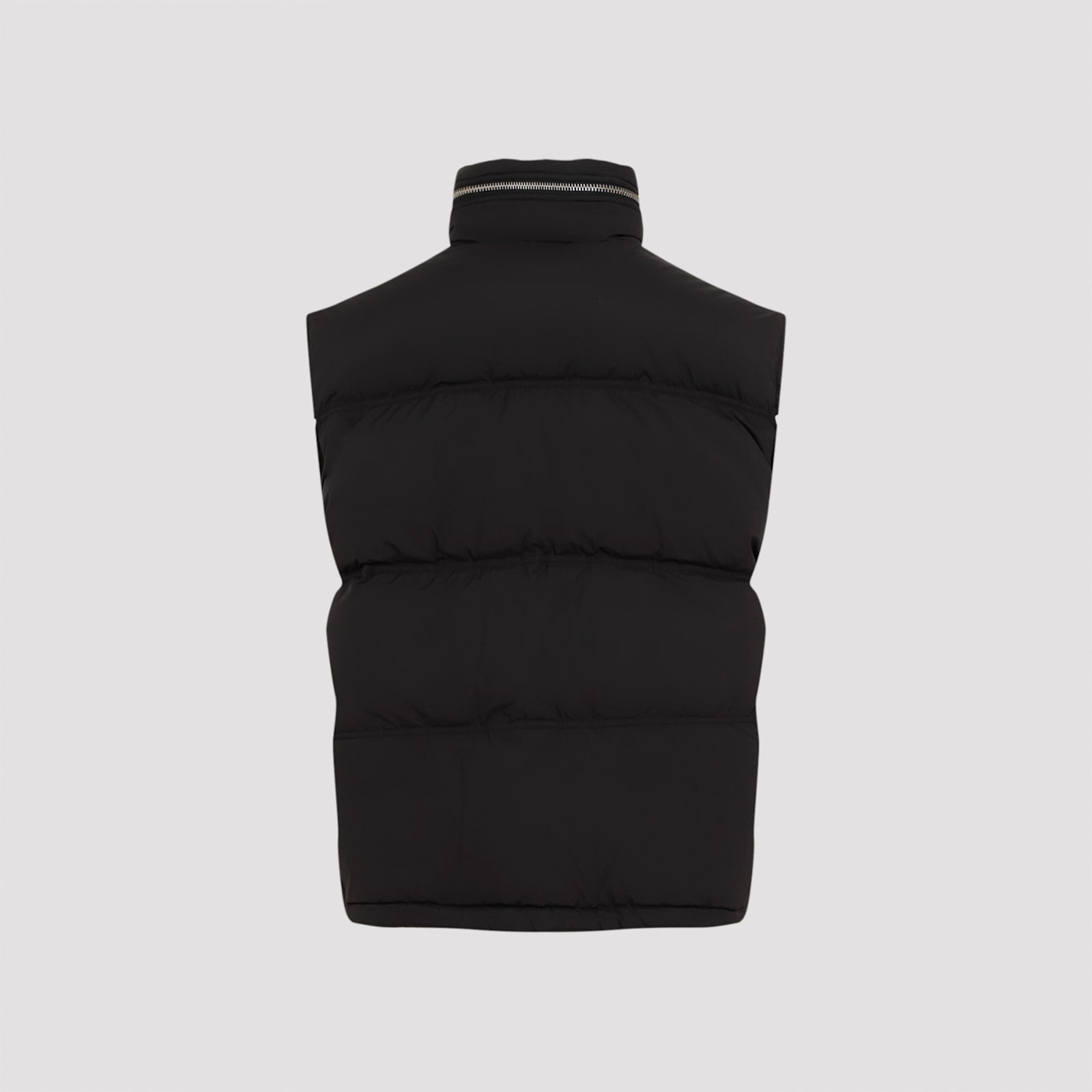 Shop Ami Alexandre Mattiussi Down Vest With Hood In Black