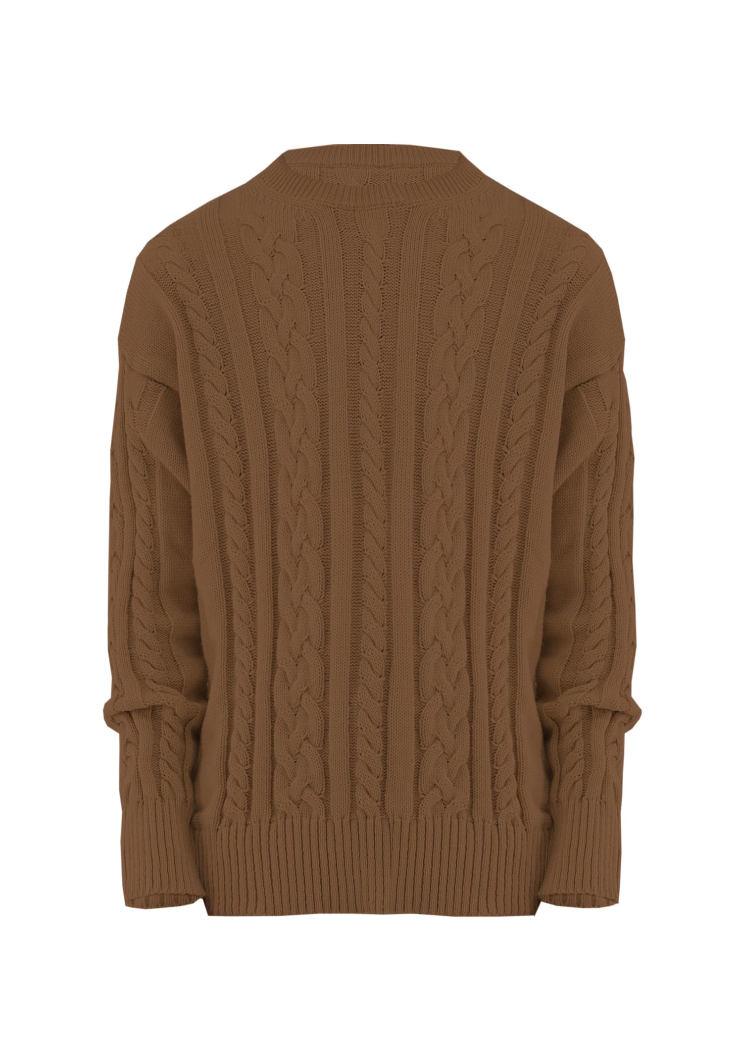 Family First Milano Sweater Braided Brown