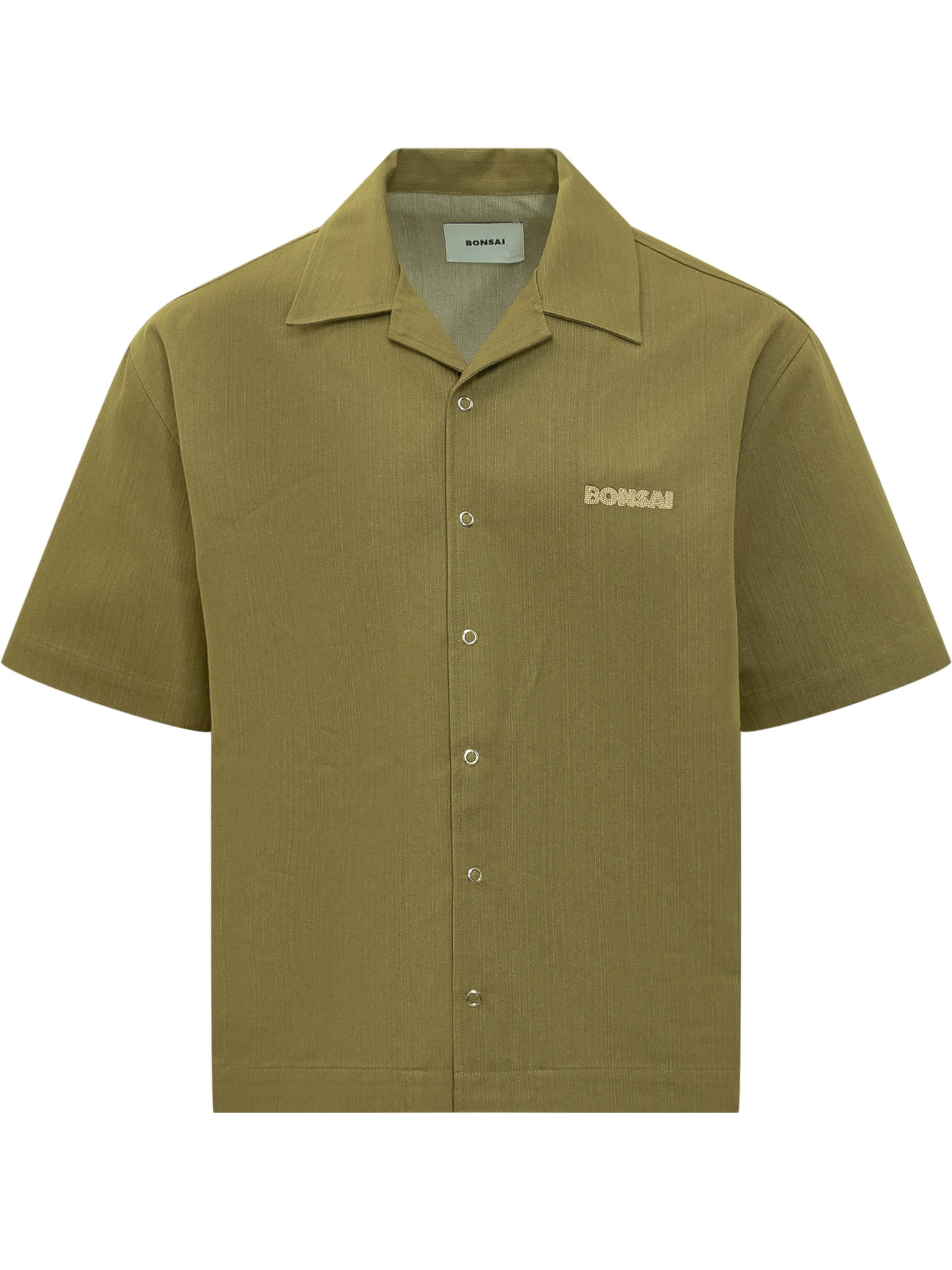 Shop Bonsai Oversize Shirt In Cress Green