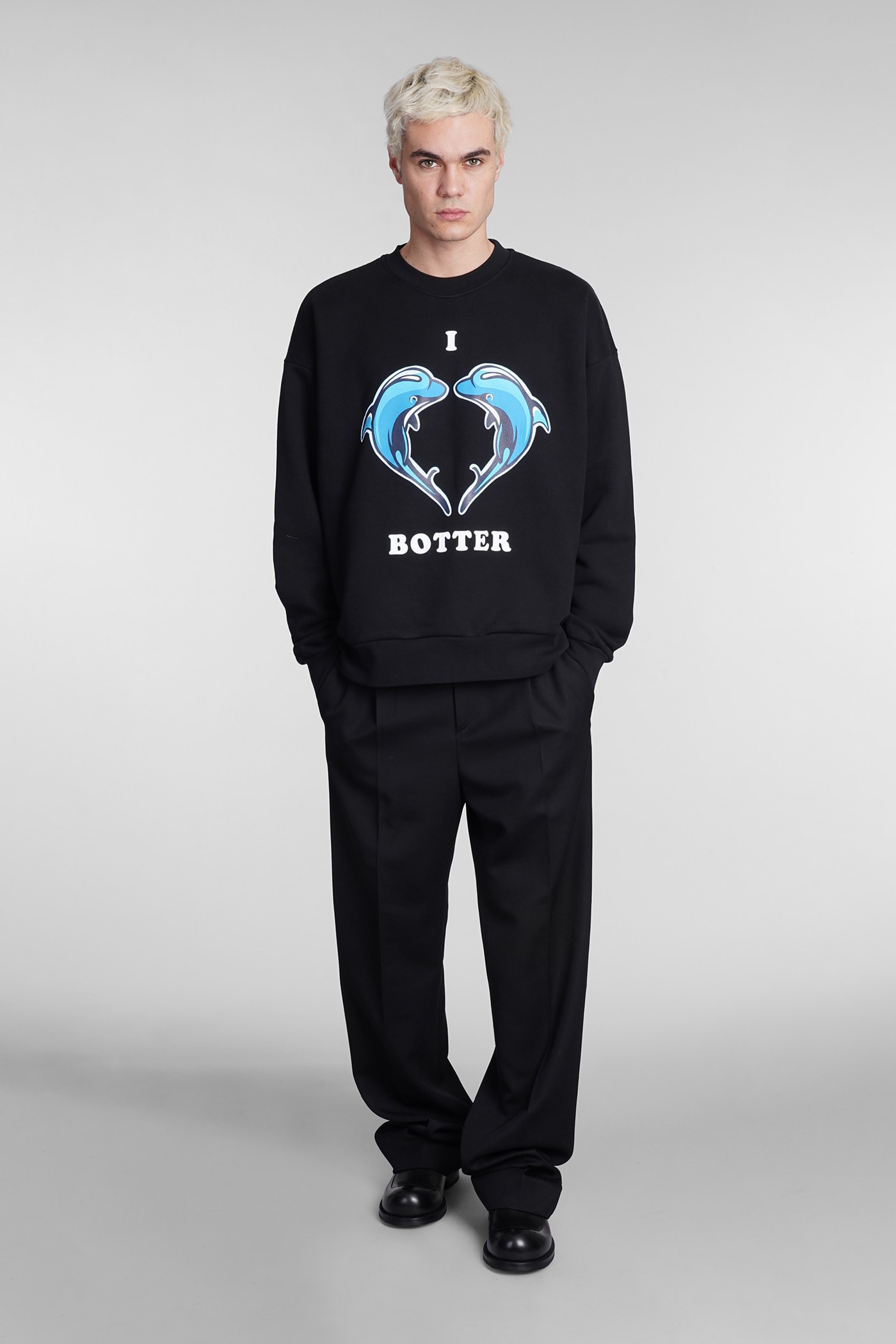 Shop Botter Sweatshirt In Black Cotton