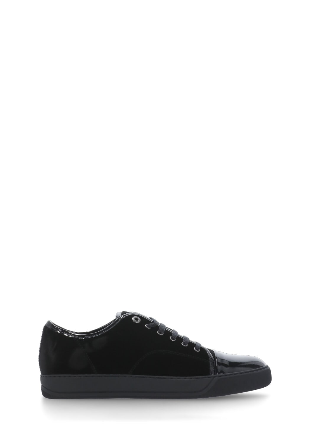 Lanvin Dbb1 Sneakers In Black Cotton