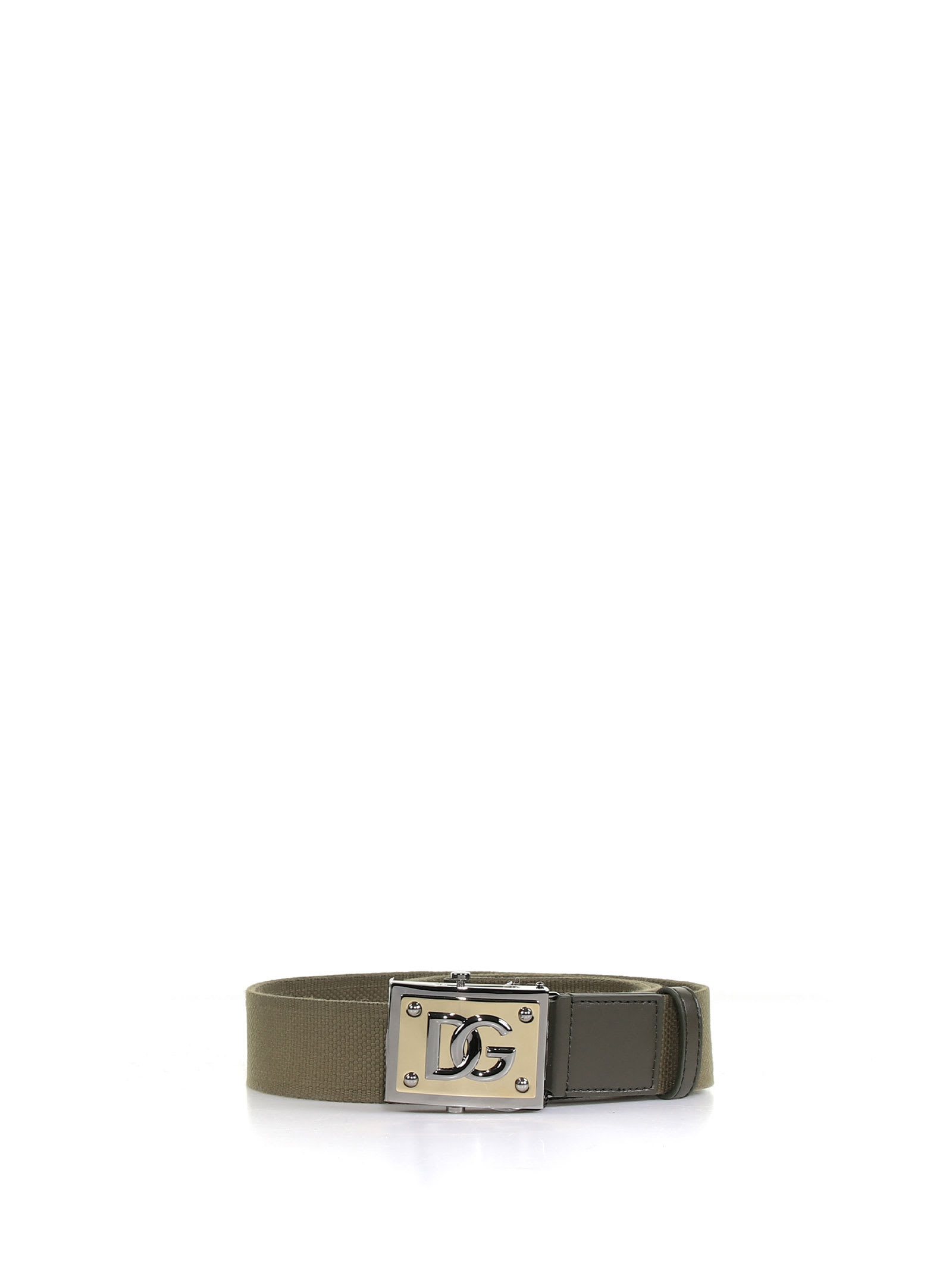 Dolce & Gabbana Belt In Ribbon With Logoed Buckle