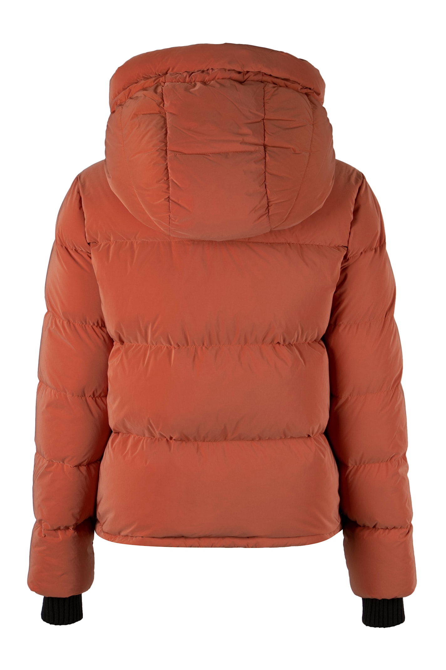 Moorer Thuile Hooded Down Jacket In Orange