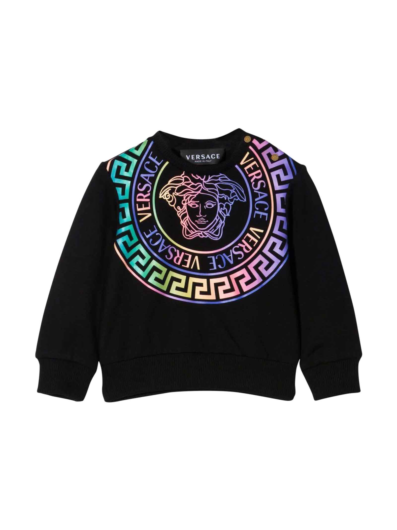 Versace Young Newborn Black Sweatshirt