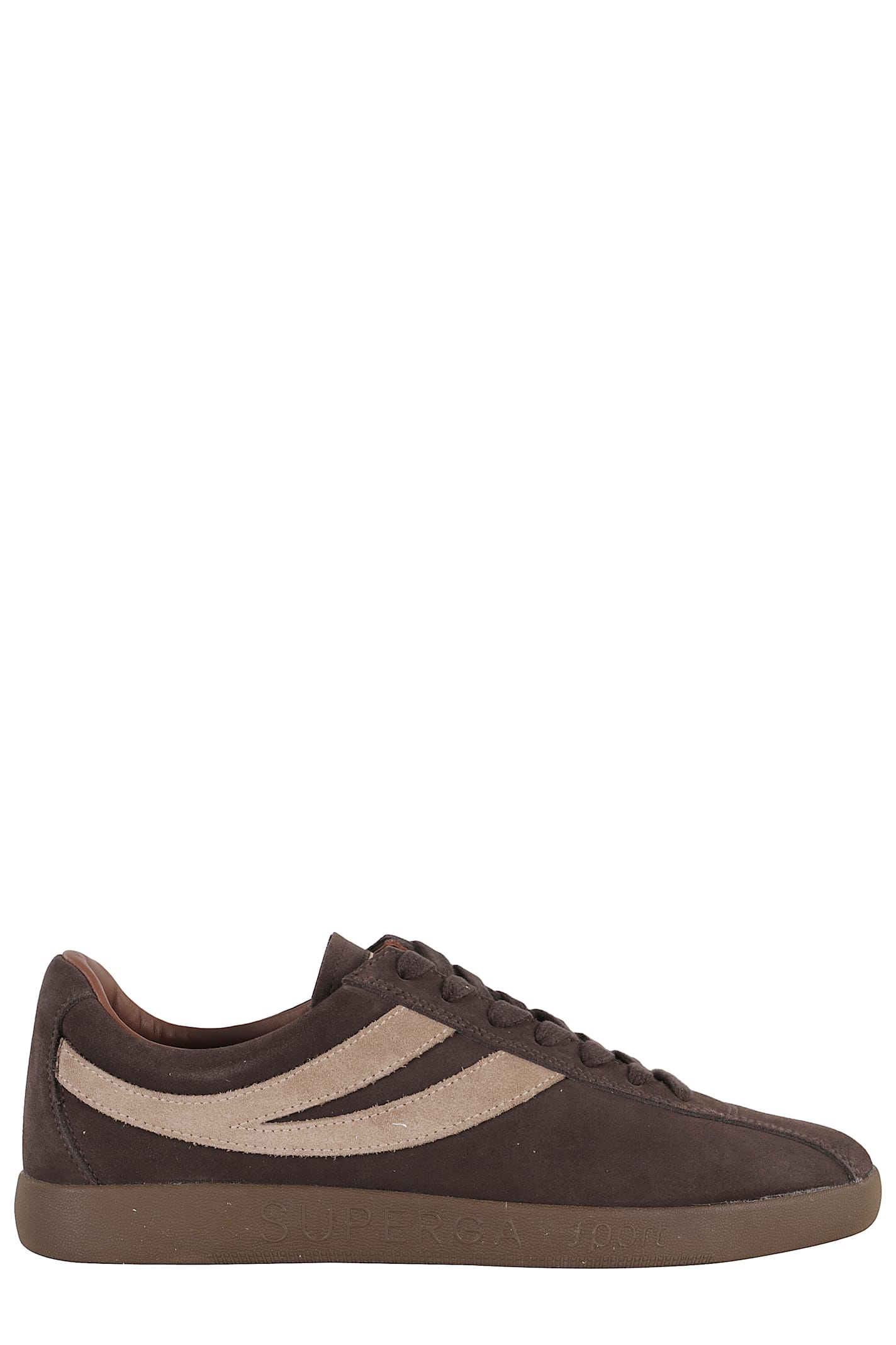 Superga 1960 Capri Suede Stripe Sneakers In Brown