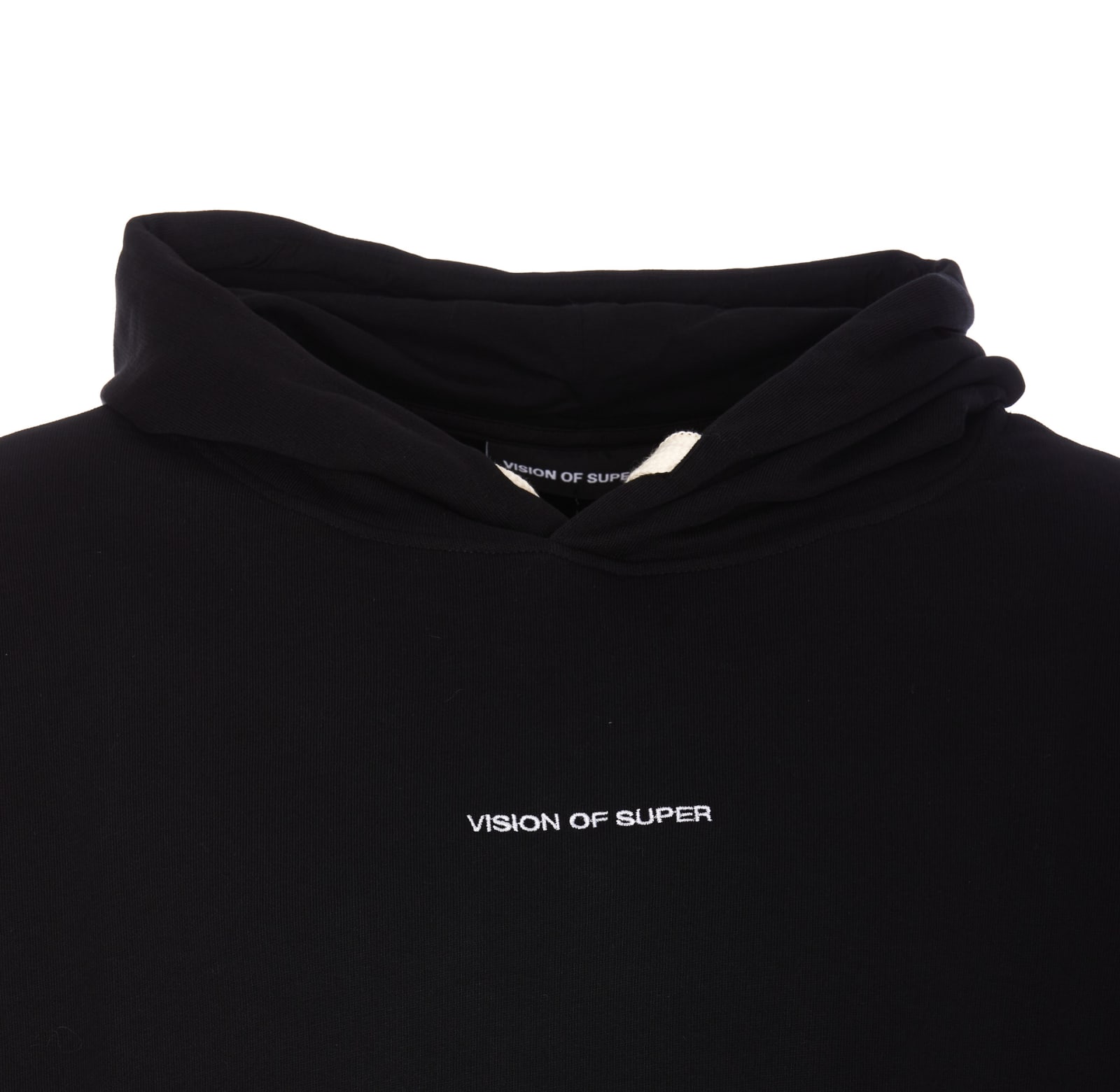 Vision Of Super Black Flames Hoodie In Black