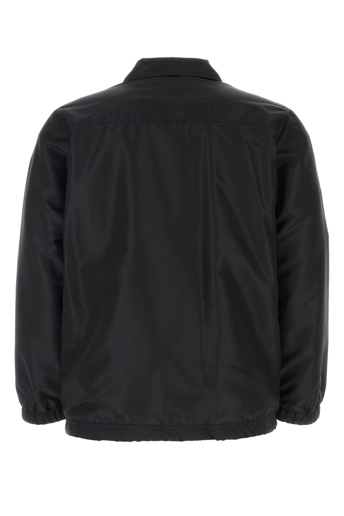 Apc Black Nylon Aleski Jacket In Noir