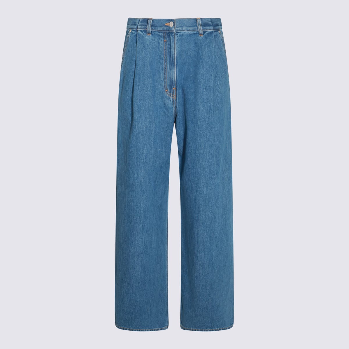 Shop Givenchy Blue Cotton Denim Jeans In Deep Blue