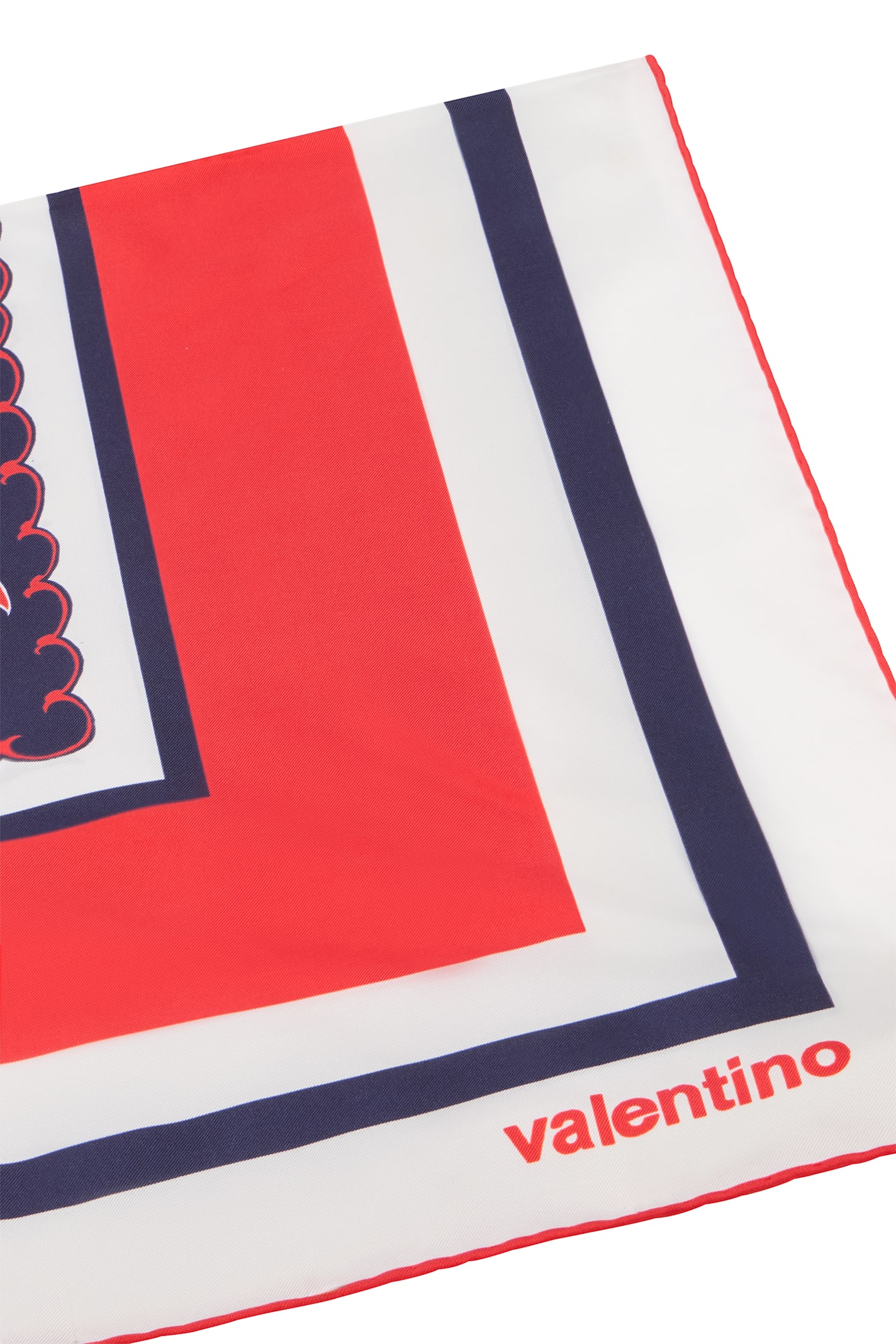 Valentino Printed Silk Scarf In Multi