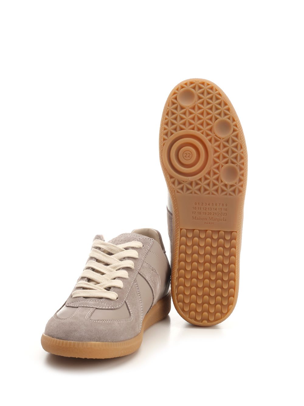 Shop Maison Margiela Replica Sneakers In Grey