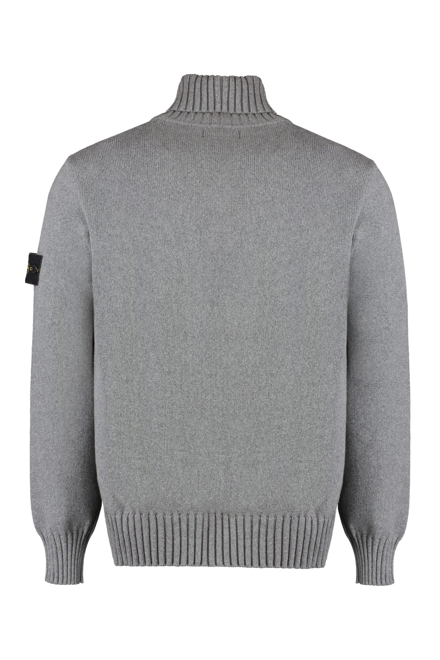 Shop Stone Island Cotton-blend Sweater In Grey