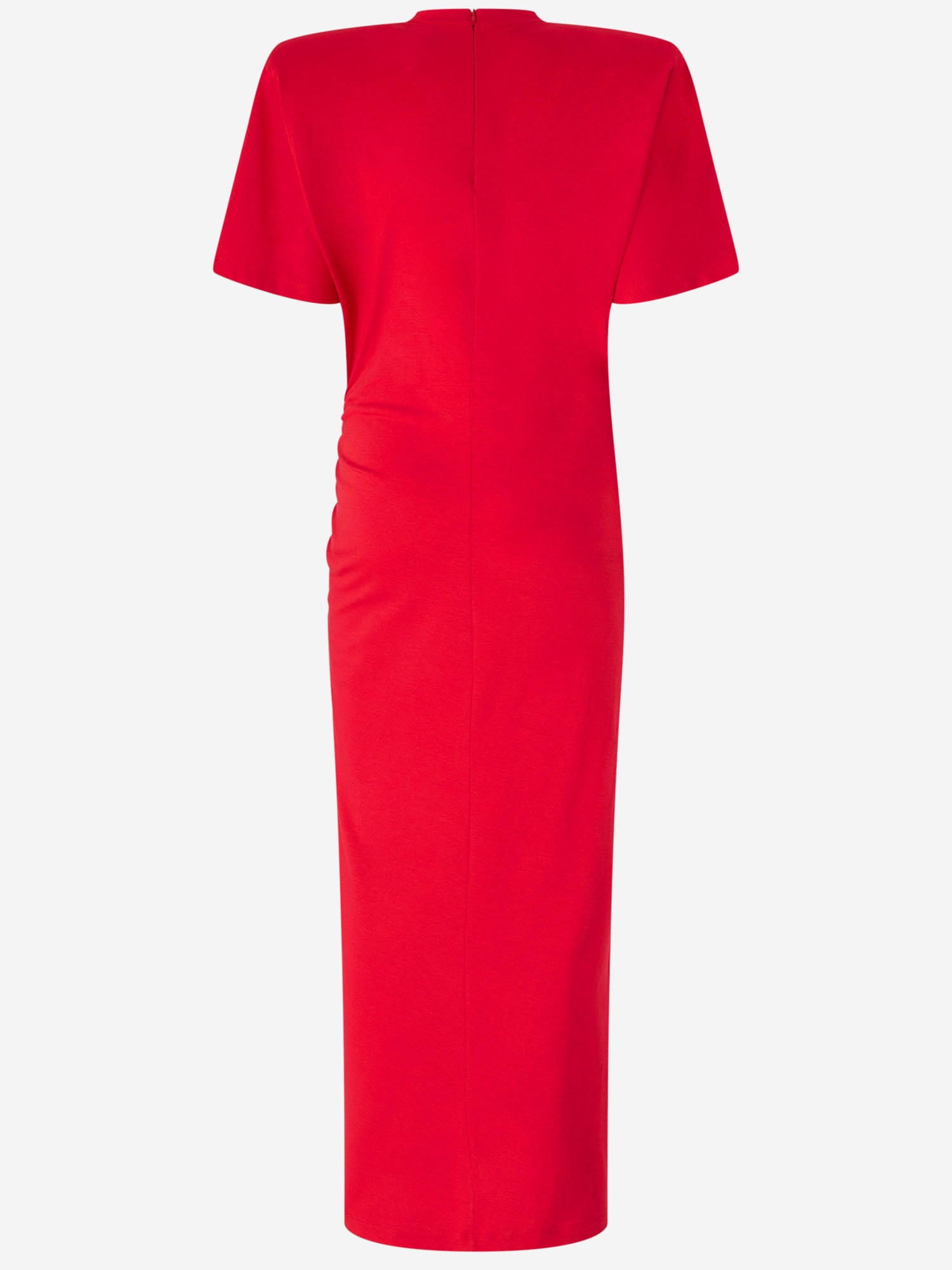 PINKO LONG DRESS WITH PADDED SHOULDERS 