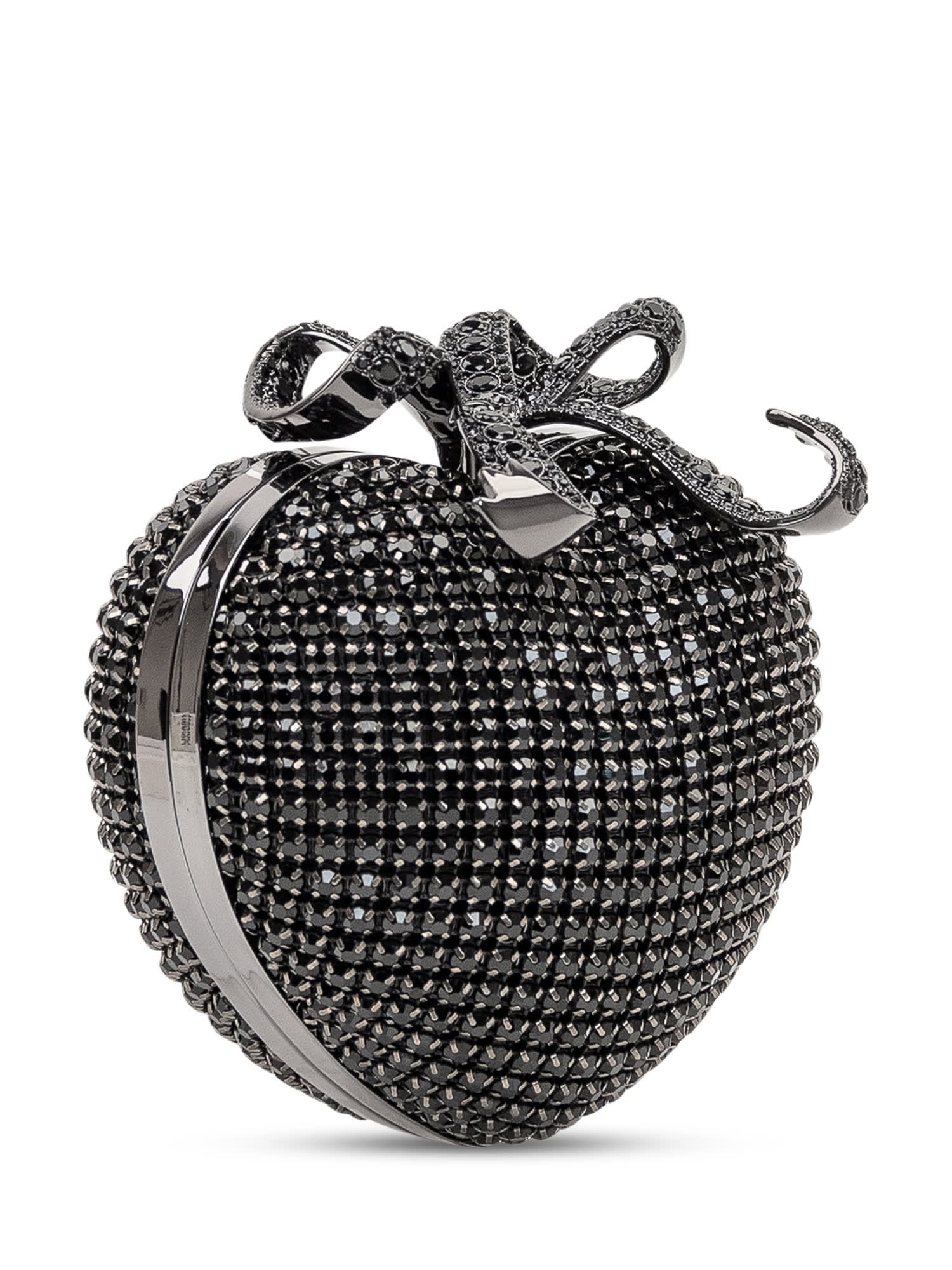 SELF-PORTRAIT CRYSTAL HEART CLUTCH
