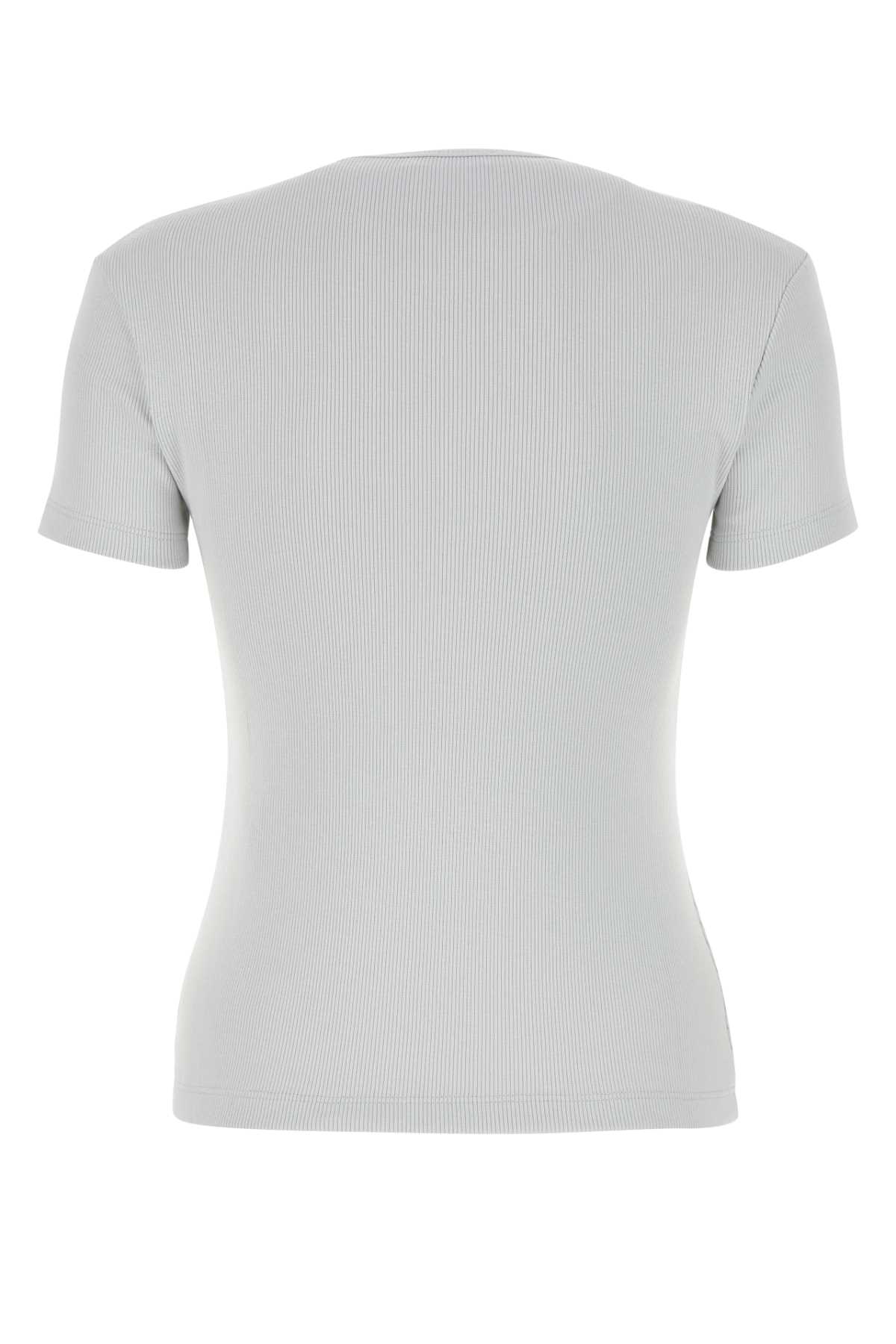 Shop Off-white Ice Stretch Cotton T-shirt In Artic Ice Artic Ice