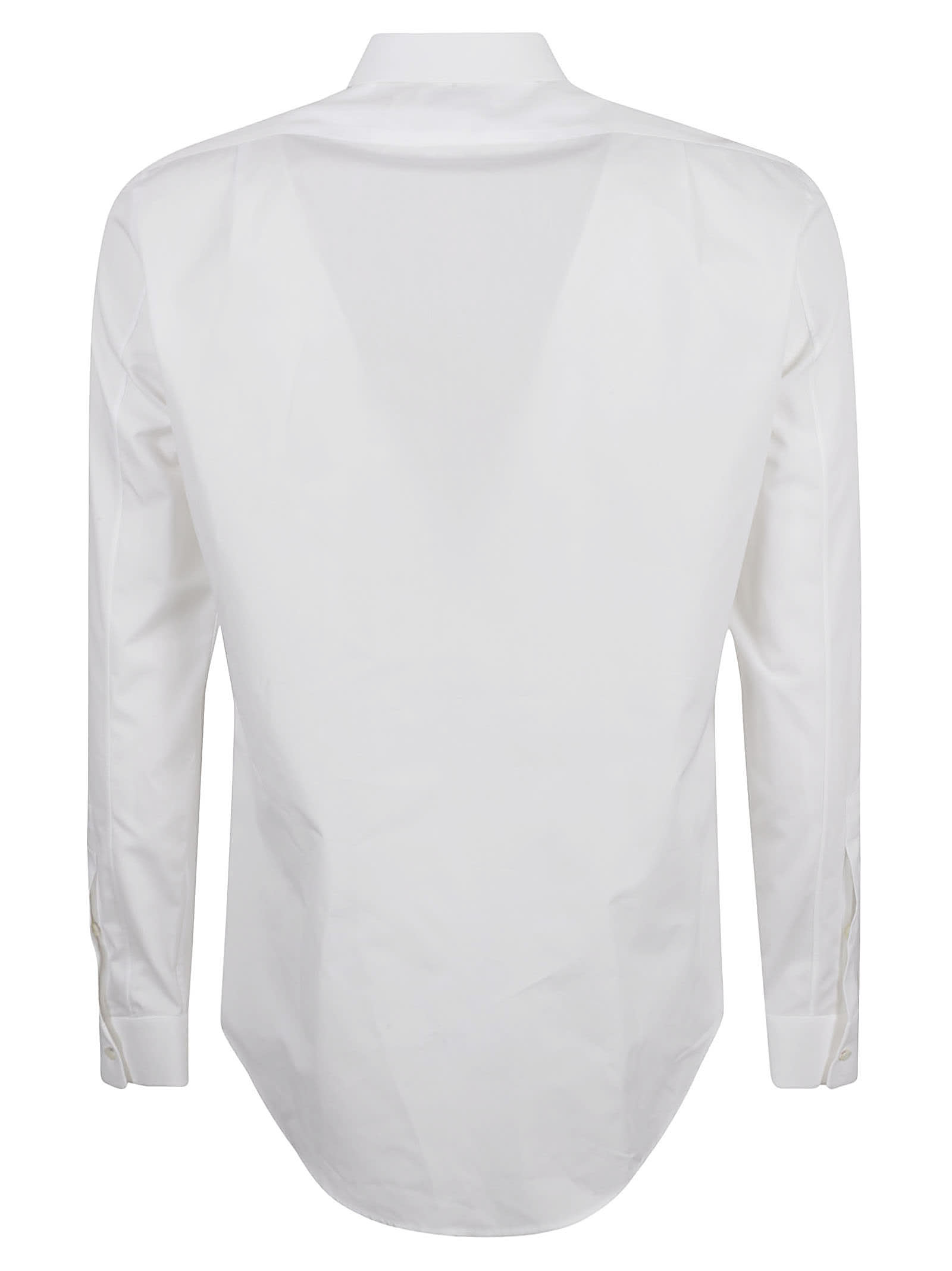 Shop Alexander Mcqueen Folded Placket Shirt In White