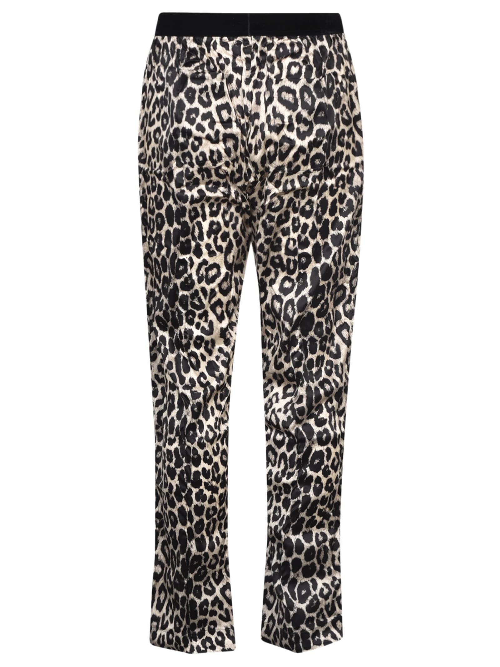 Shop Tom Ford Silk Pajama Printed Trousers In Snow Leopard