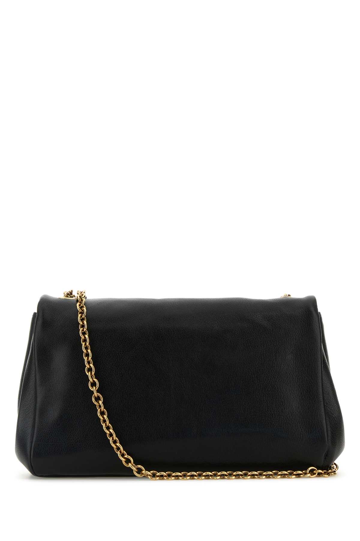 Chloé Black Leather Heritage Shoulder Bag In Black