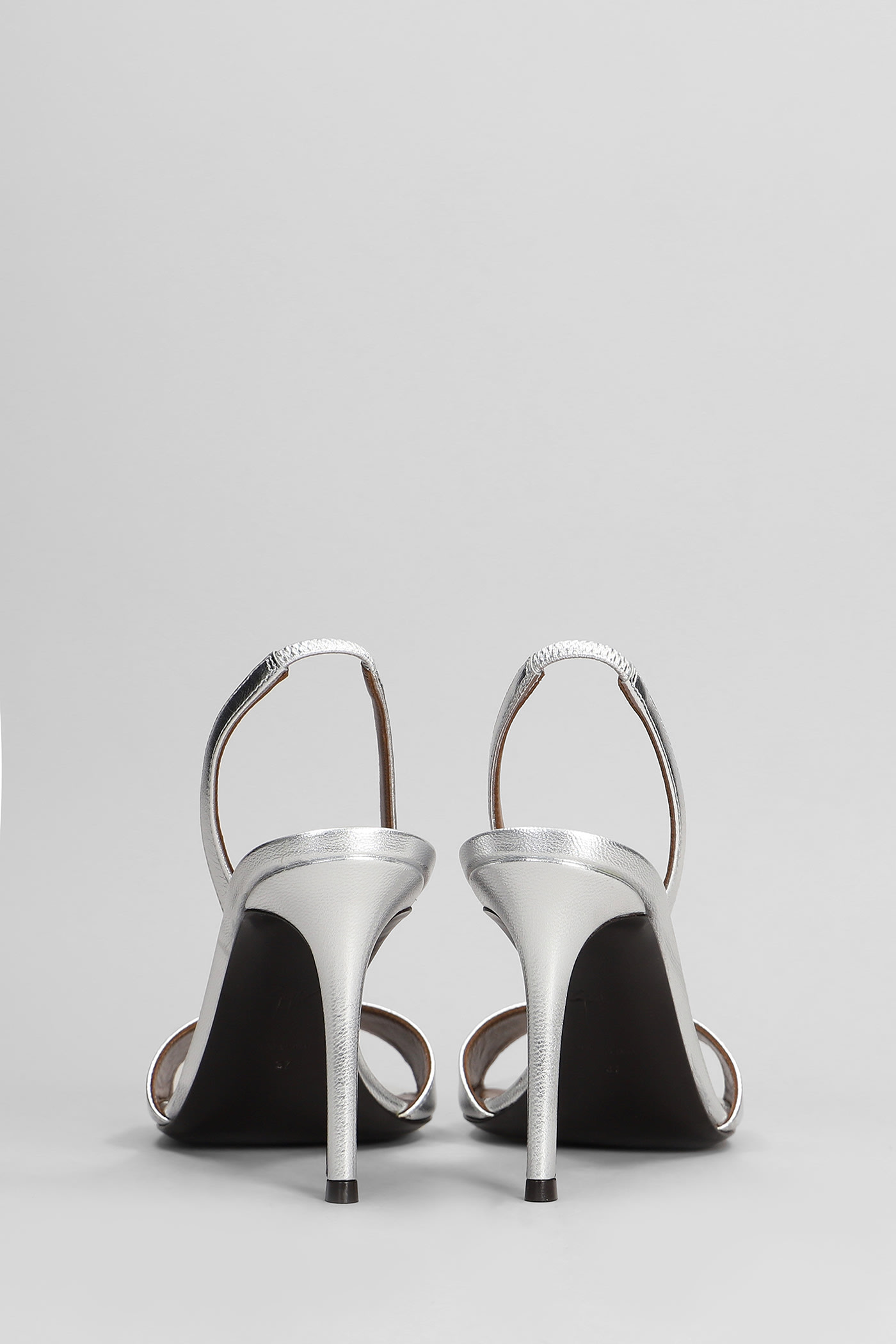 Giuseppe Zanotti 100mm Llilibeth Sandals In Silver
