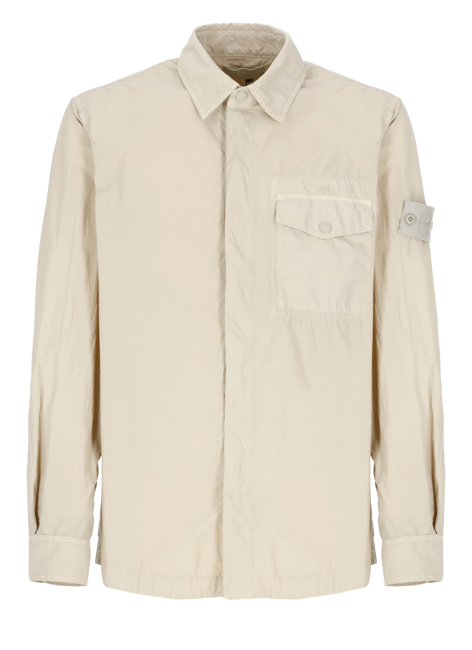 Stone Island Ghost Shirt In Neutral