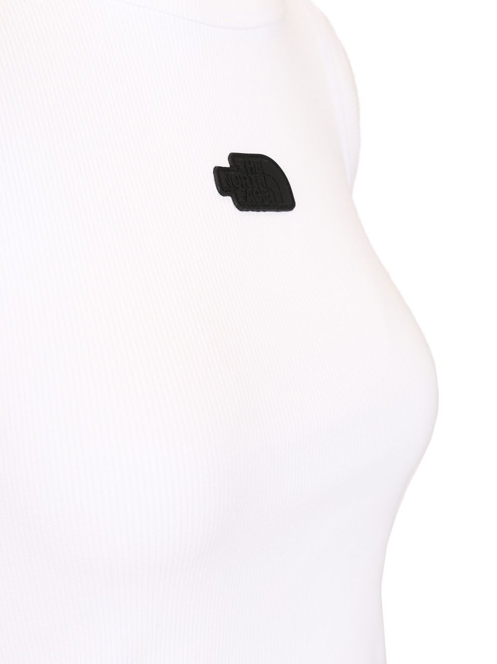 Shop The North Face Ribbed Tank Top In White