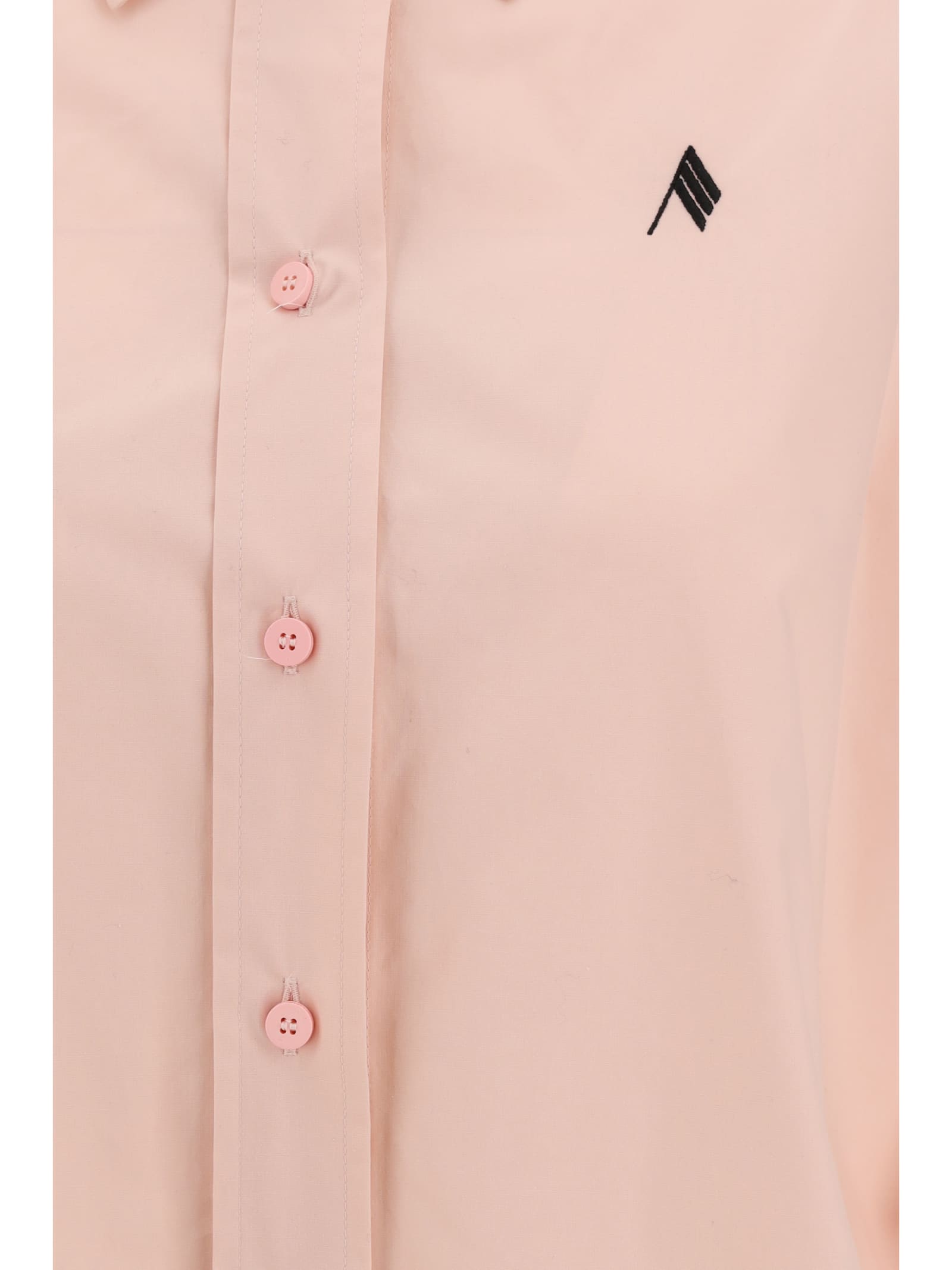 Shop Attico Diana Shirt In Pink