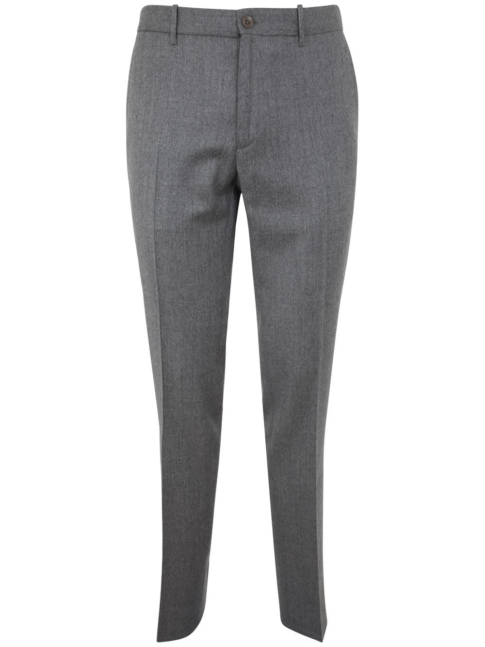 Shop Incotex Smart Flannel Trousers In Pearl