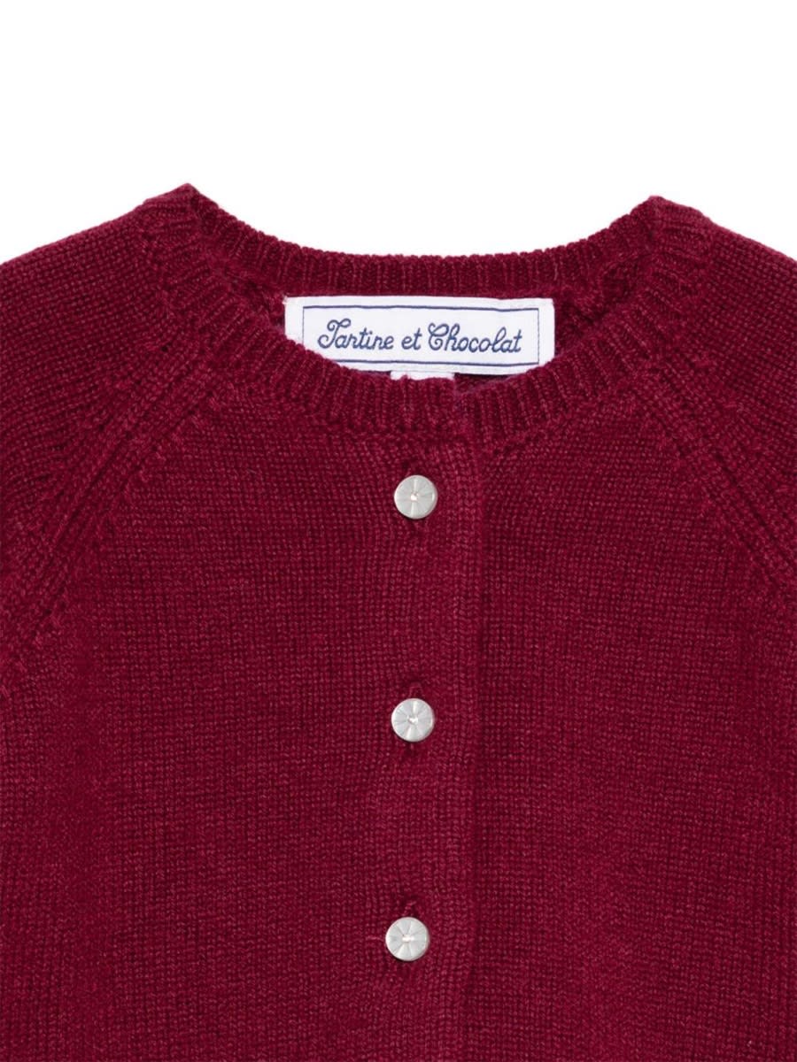 Tartine Et Chocolat Cardigan4 Cardigan In Burgundy
