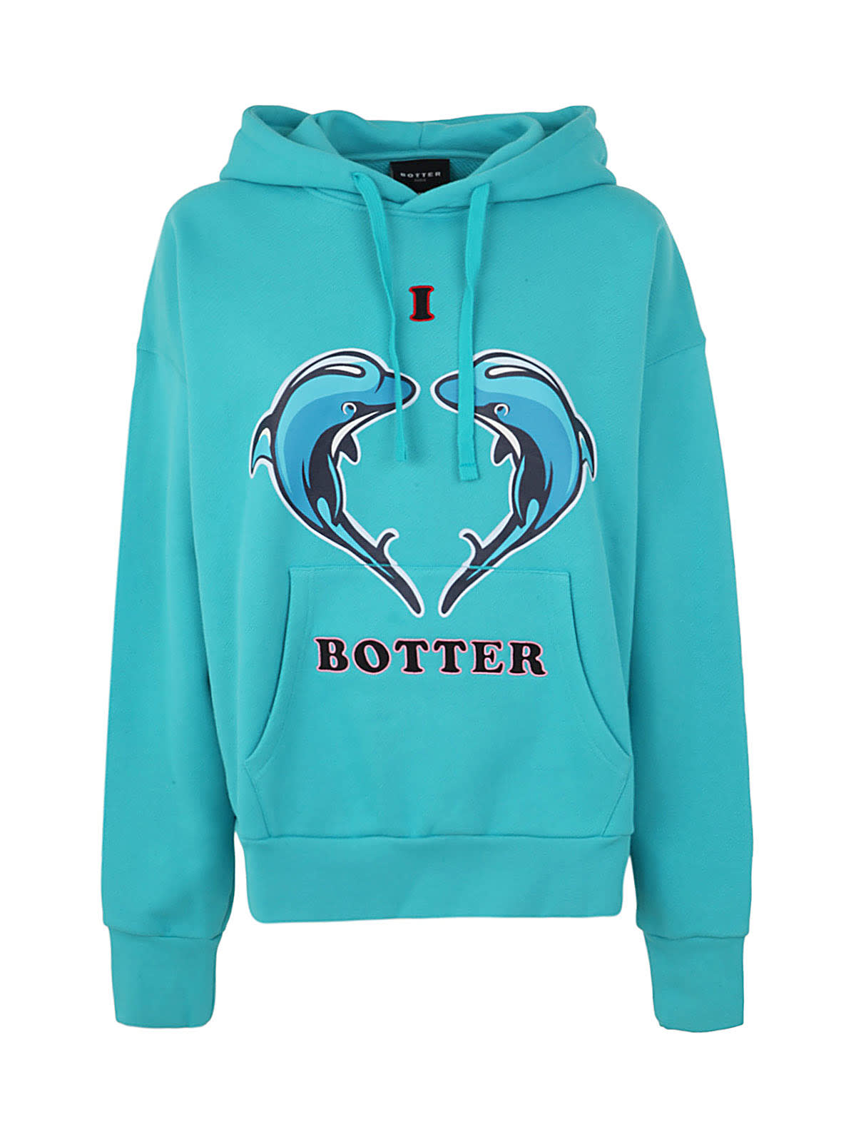 Botter Mens Multicolor Other Materials Sweatshirt In  Blue Dolphin Print Emb
