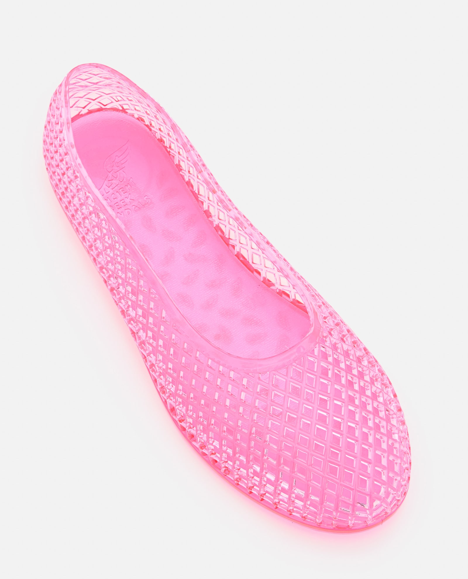 Ancient Greek Sandals Iro Jelly Ballerina Shoes In Pink