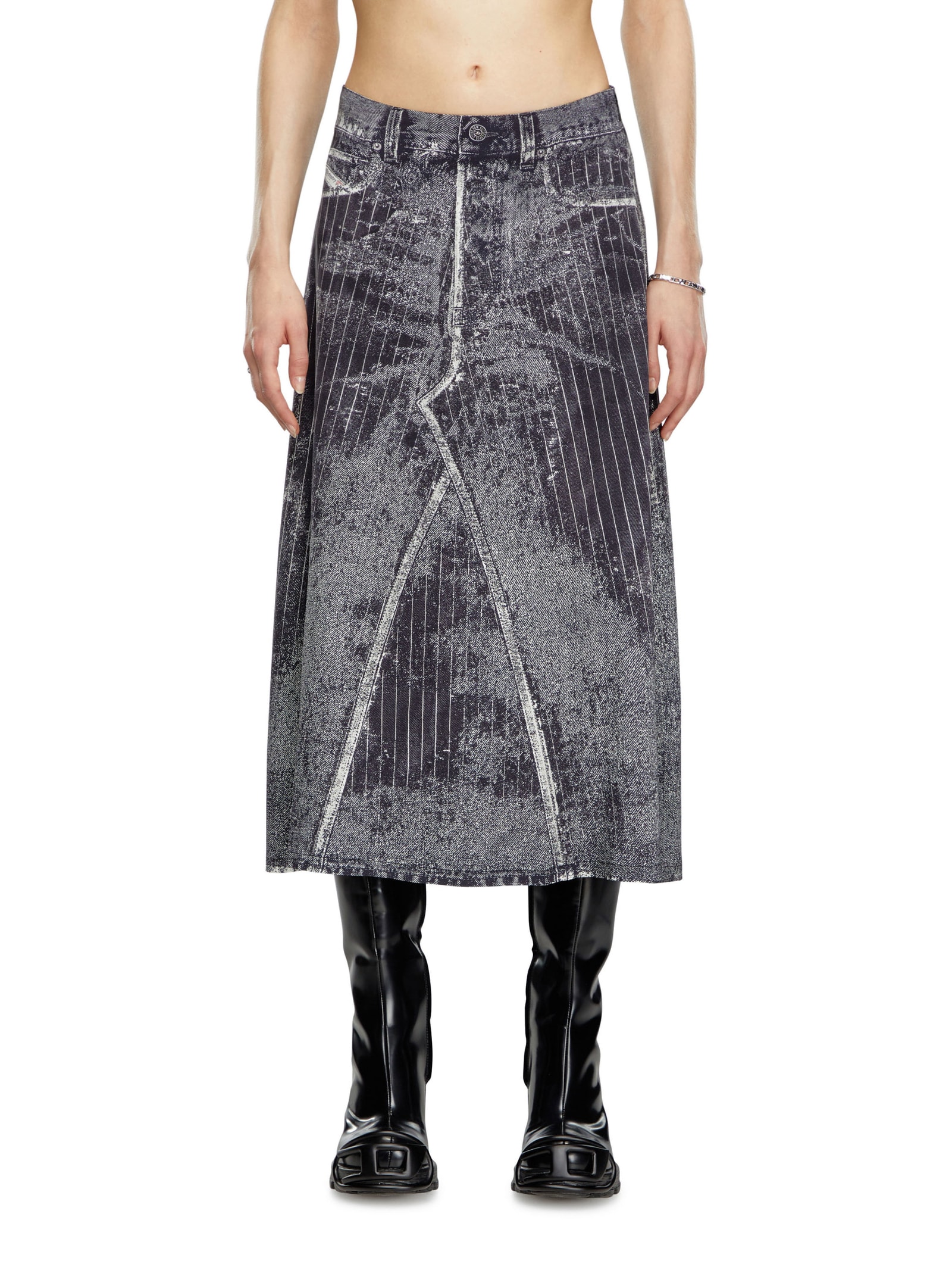 Shop Diesel O-hanna Skirt In Black