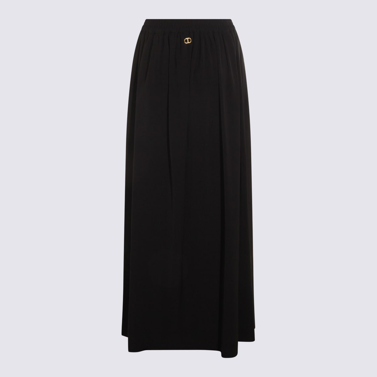 Twinset Midi And Knee Length Pleated Skirt In Black