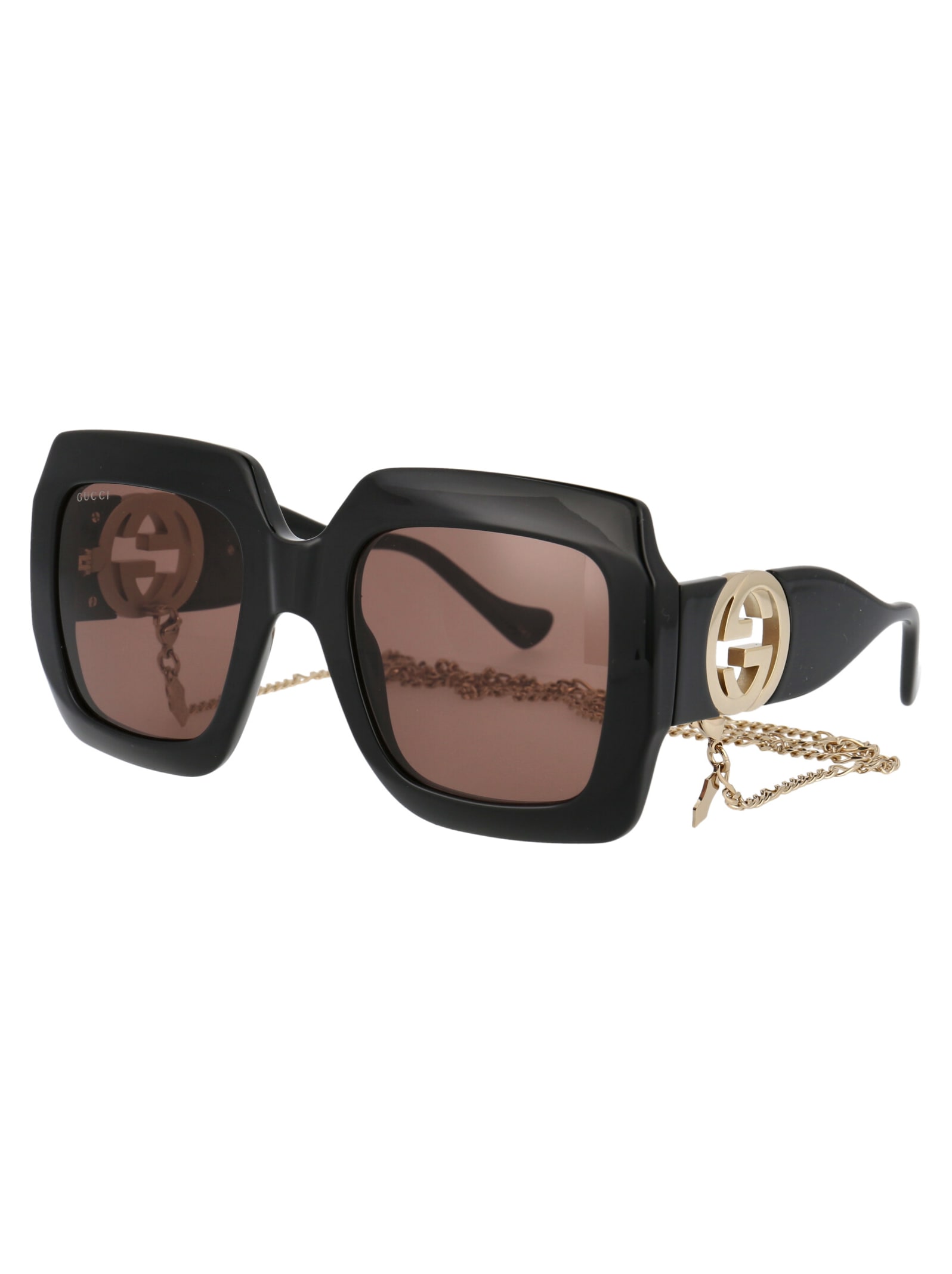 Shop Gucci Gg1022s Sunglasses In 005 Black Black Brown