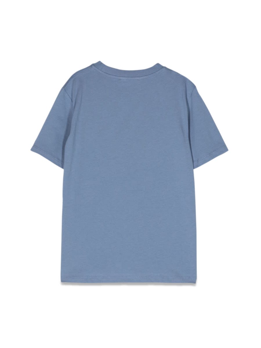 Shop Balmain Mc Logo T-shirt In Blue