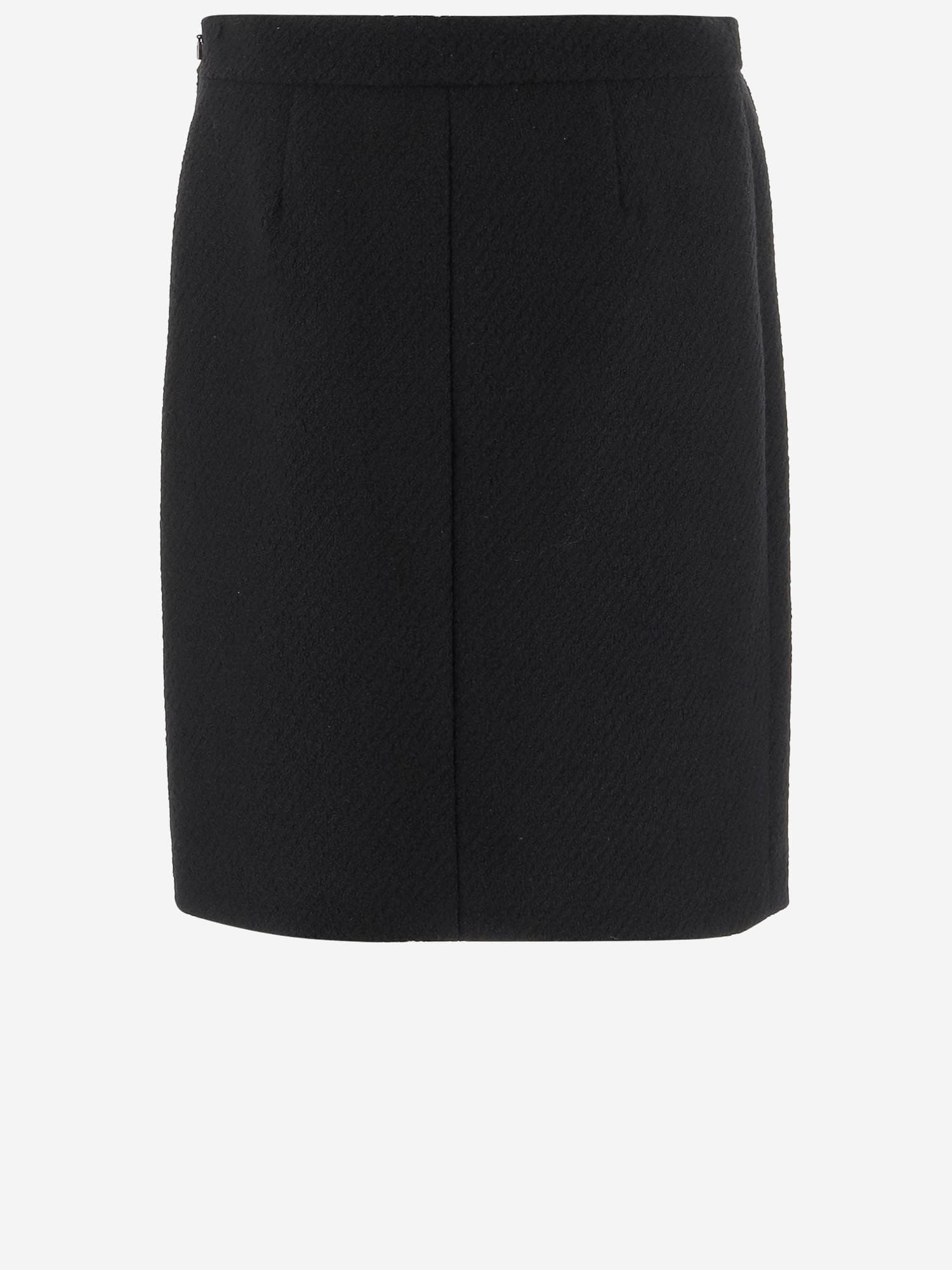 Chloé Bouclé Wool Knee-length Skirt