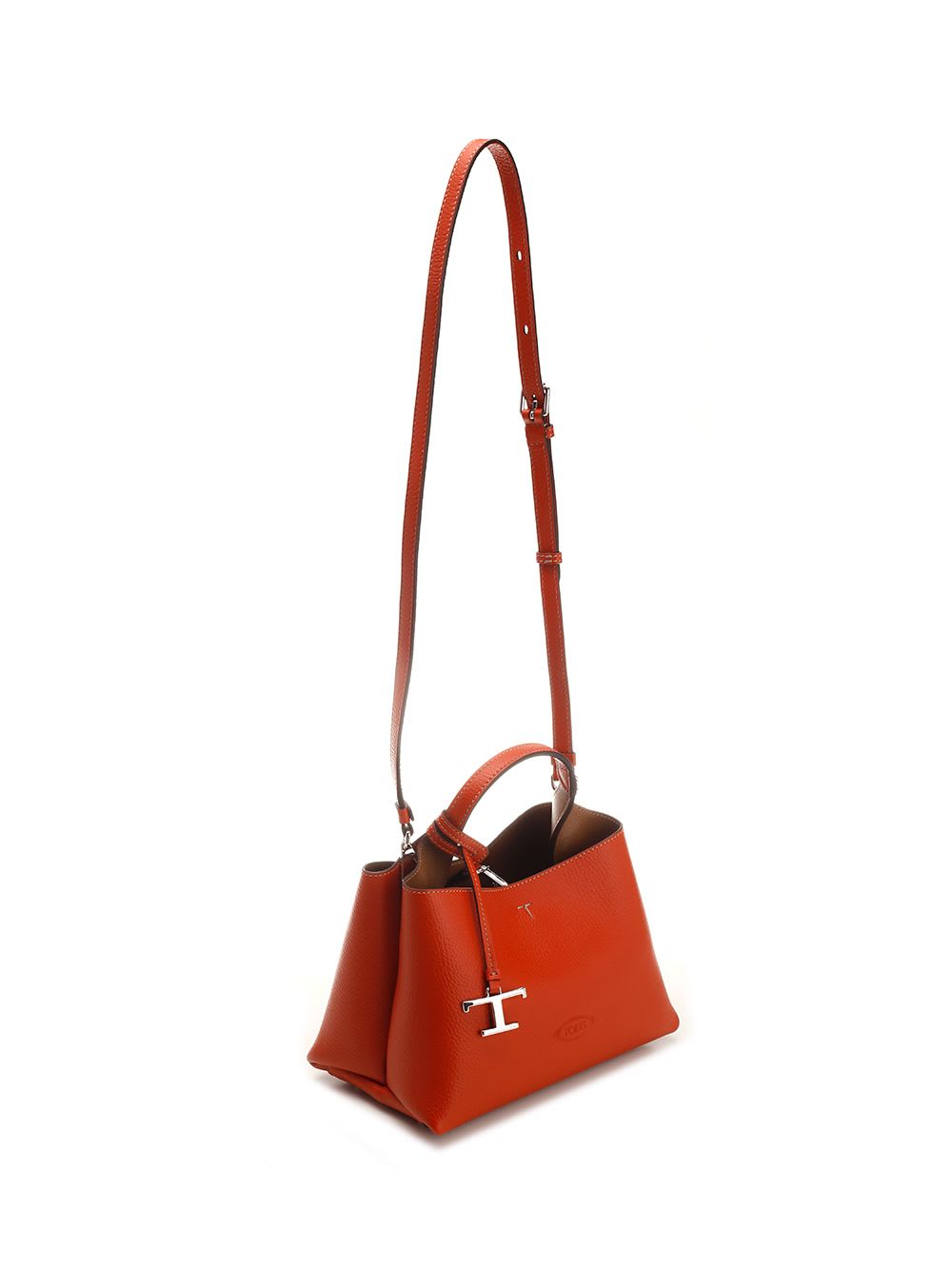 Shop Tod's T Timeless Micro Handbag In Orange