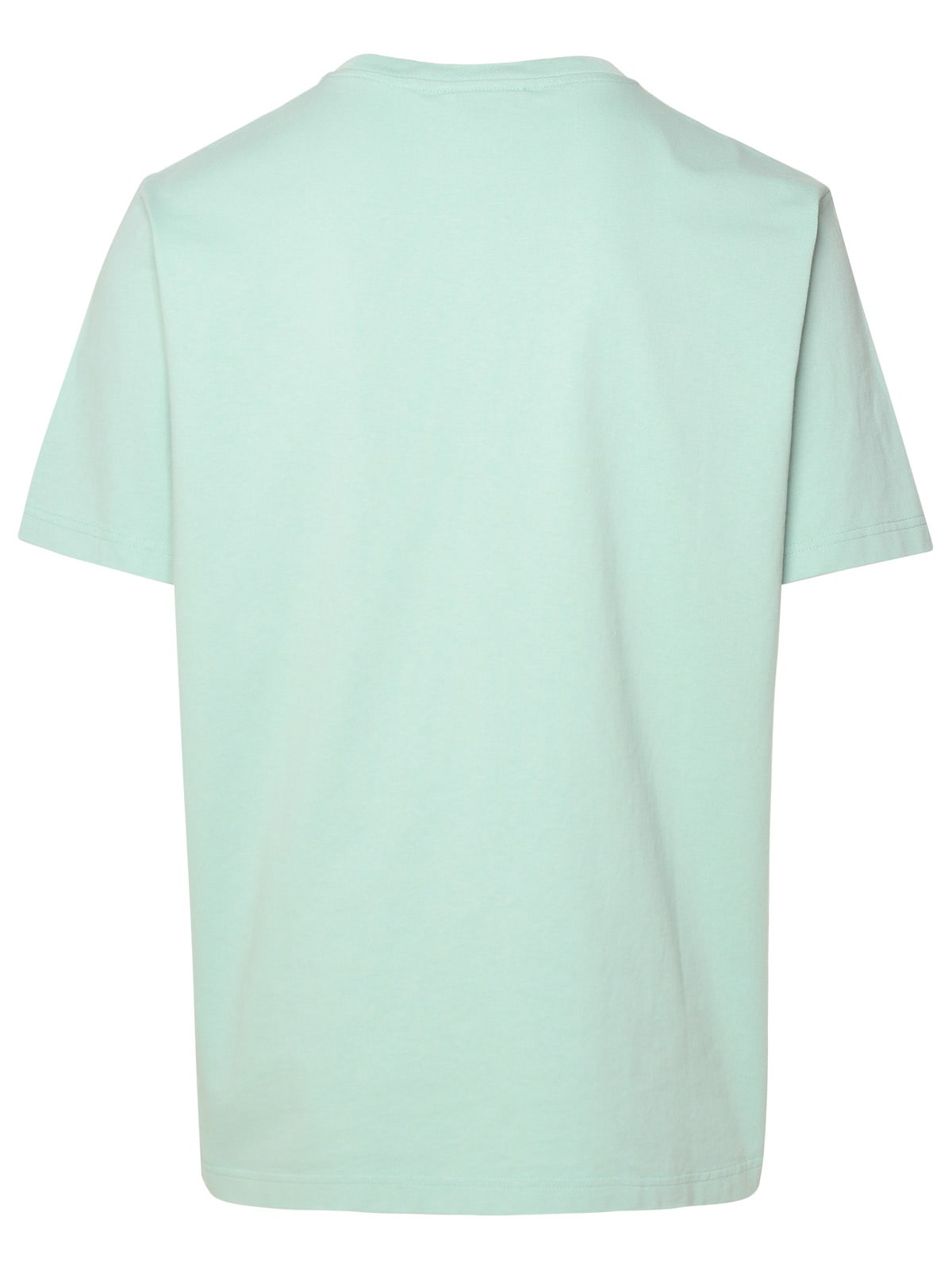 Shop Maison Kitsuné Pastel Turquoise Cotton T-shirt In Light Blue