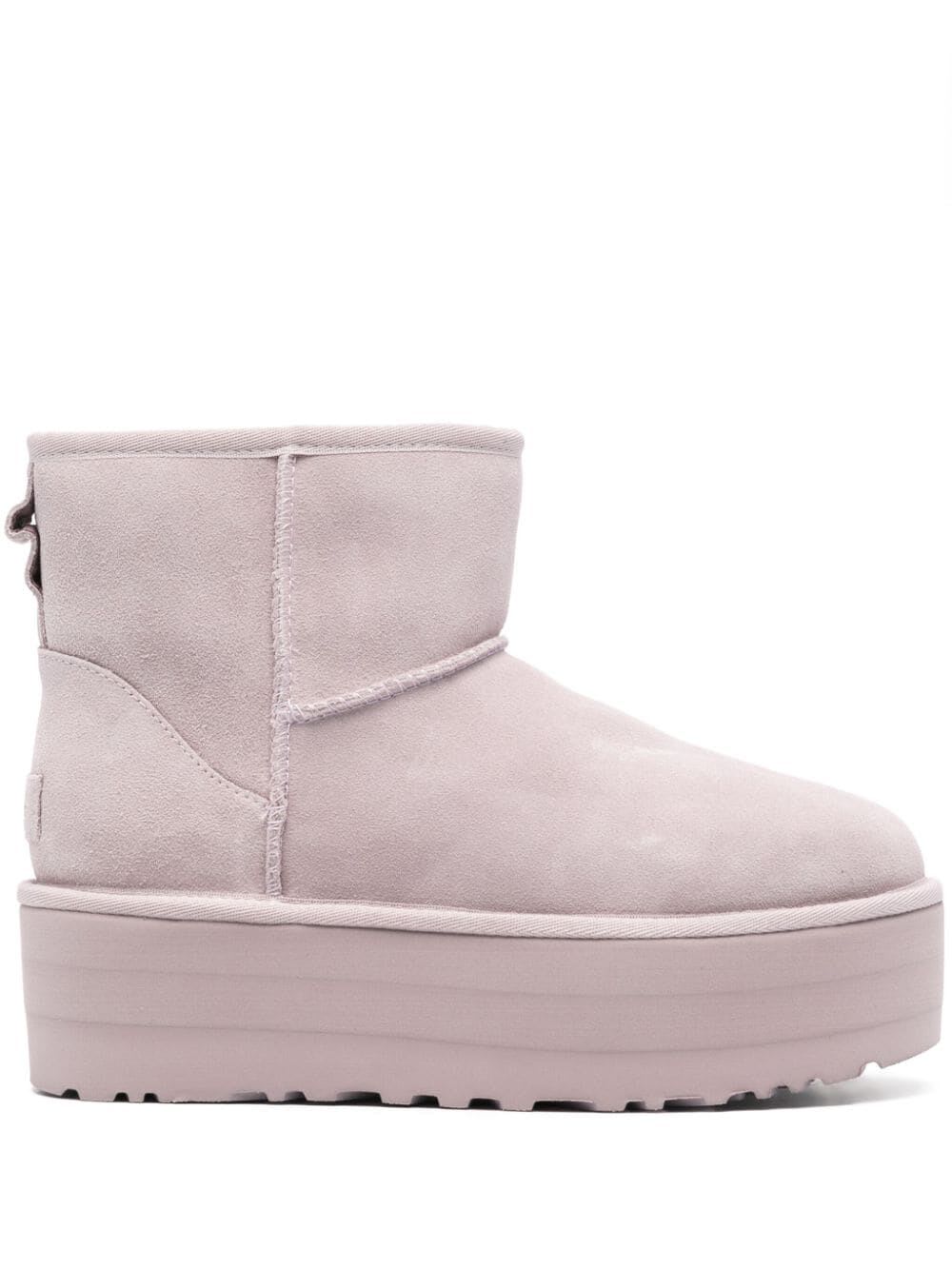 Shop Ugg Woman Classic Mini Platform Boots In Psk Pale Smoke