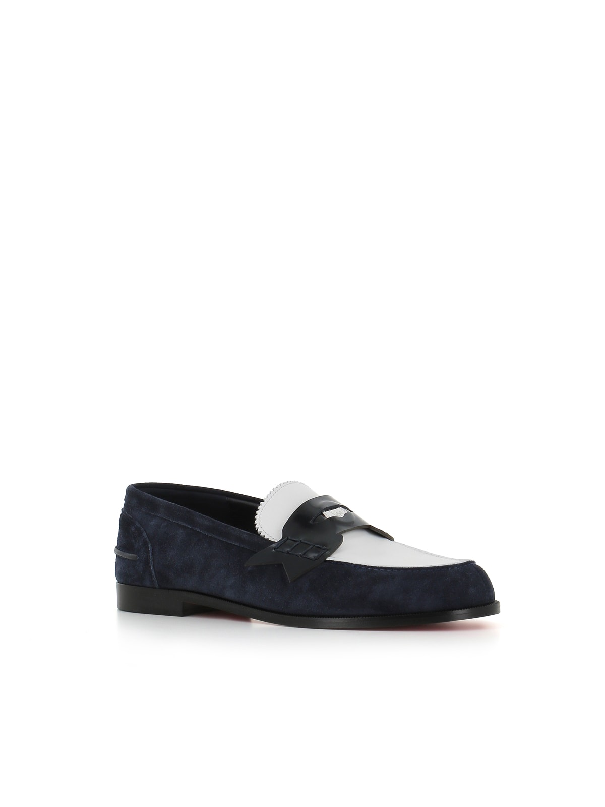 Shop Christian Louboutin Loafer Penny In Blue