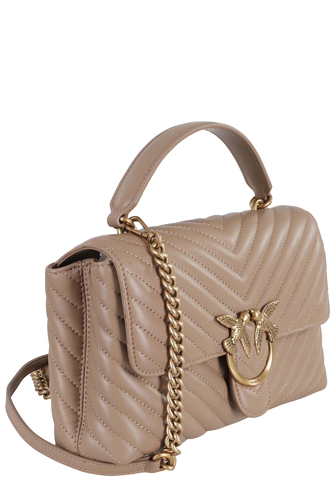 Pinko Love Lady Puff Handbag In Pink