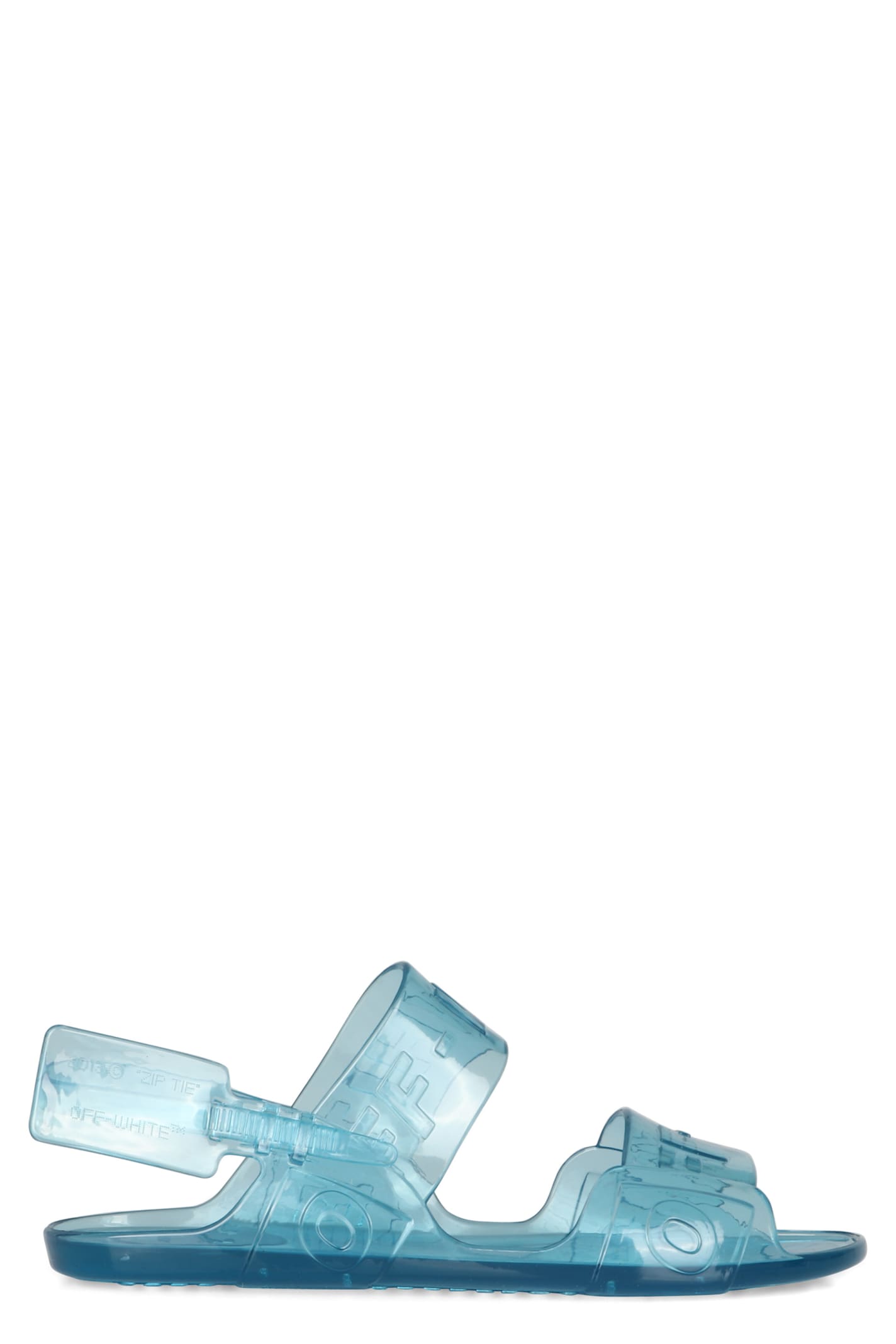 off white transparent sandals