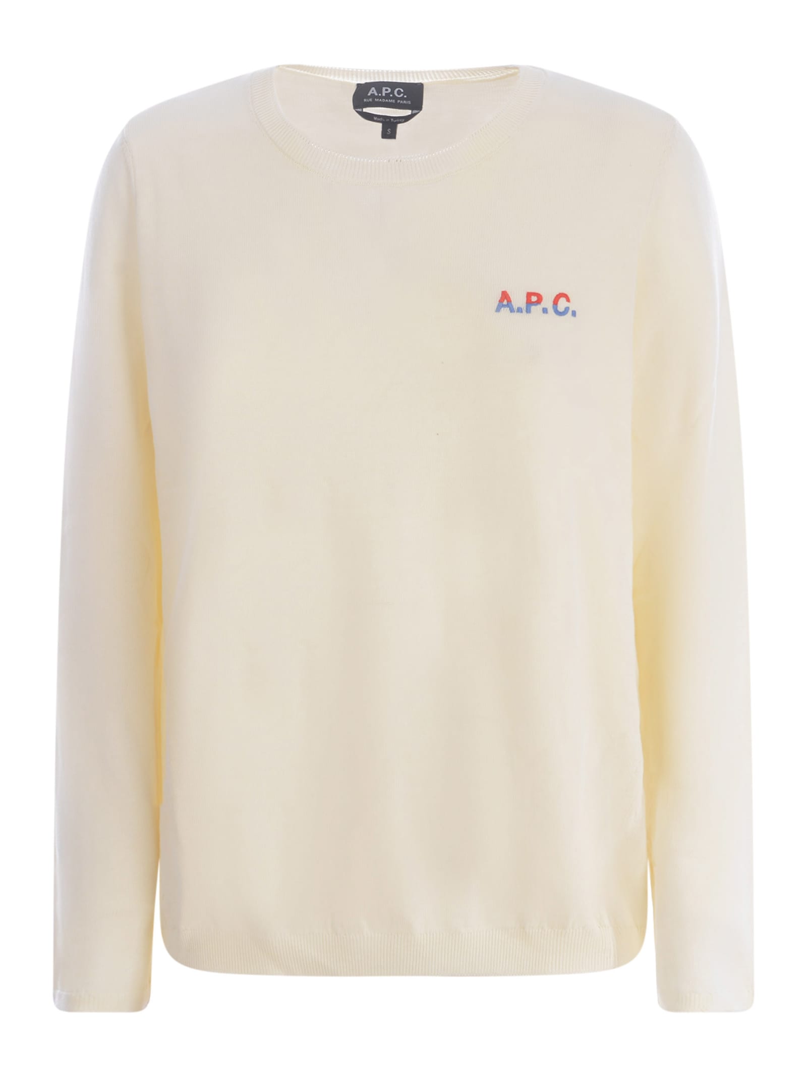 Shop Apc Sweater A.p.c. Albane In Cotton In Crema