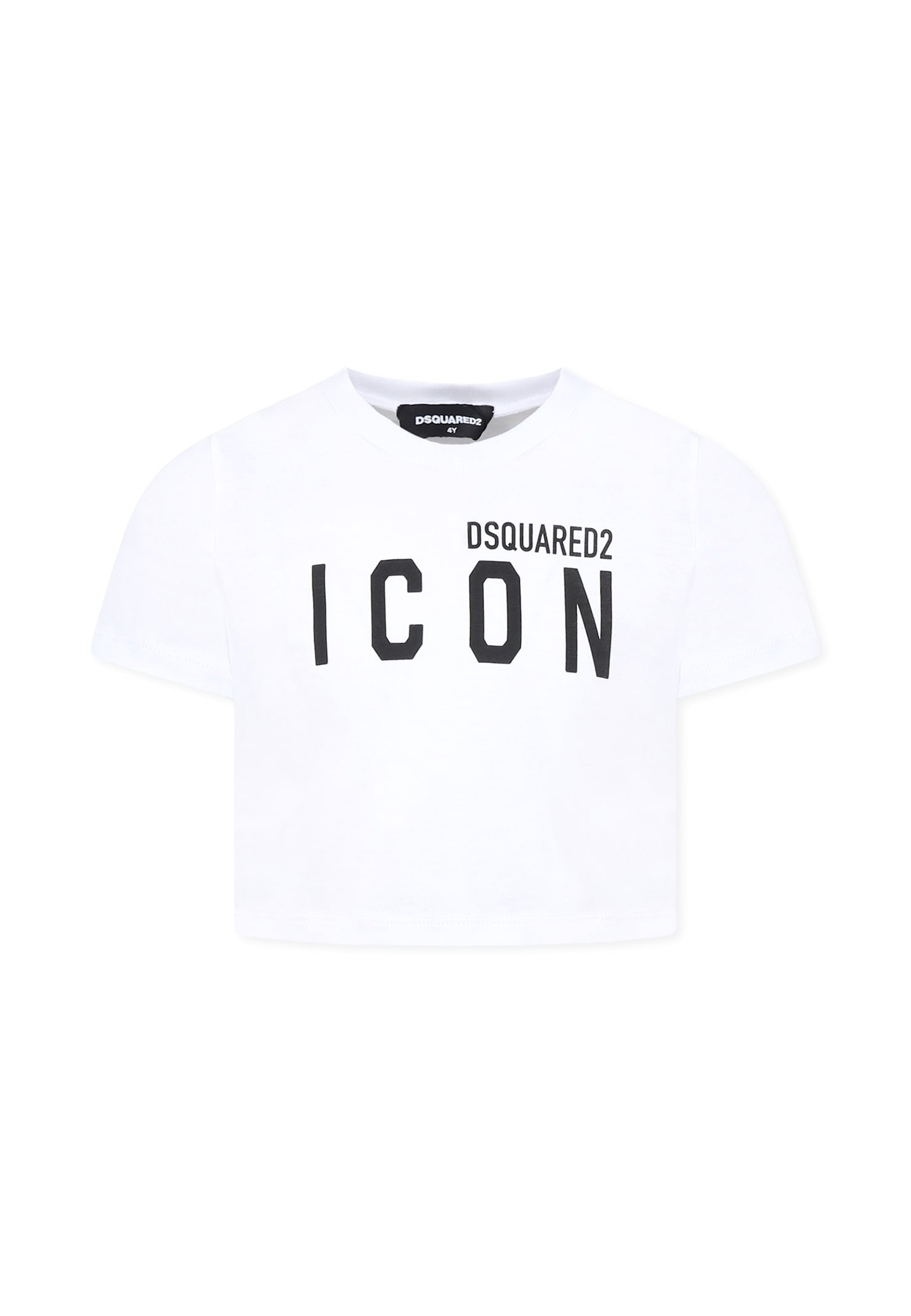 Dsquared2 Logo-print Short-sleeve T-shirt In White
