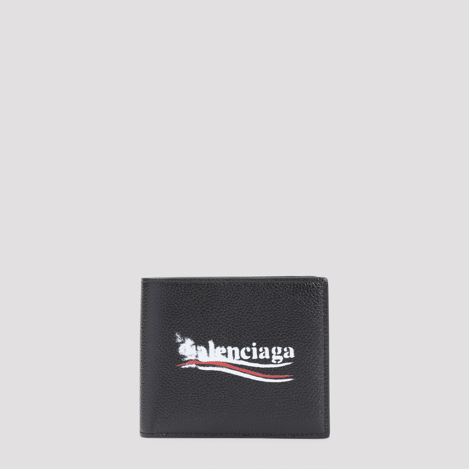 Shop Balenciaga Cash Square Folded Wallet In Black