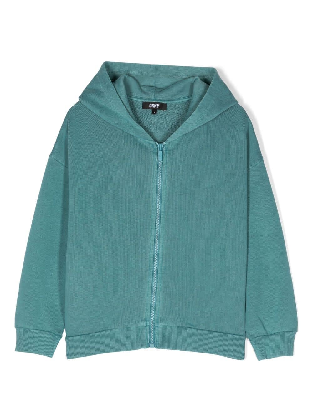 DKNY HOODED CARDIGAN