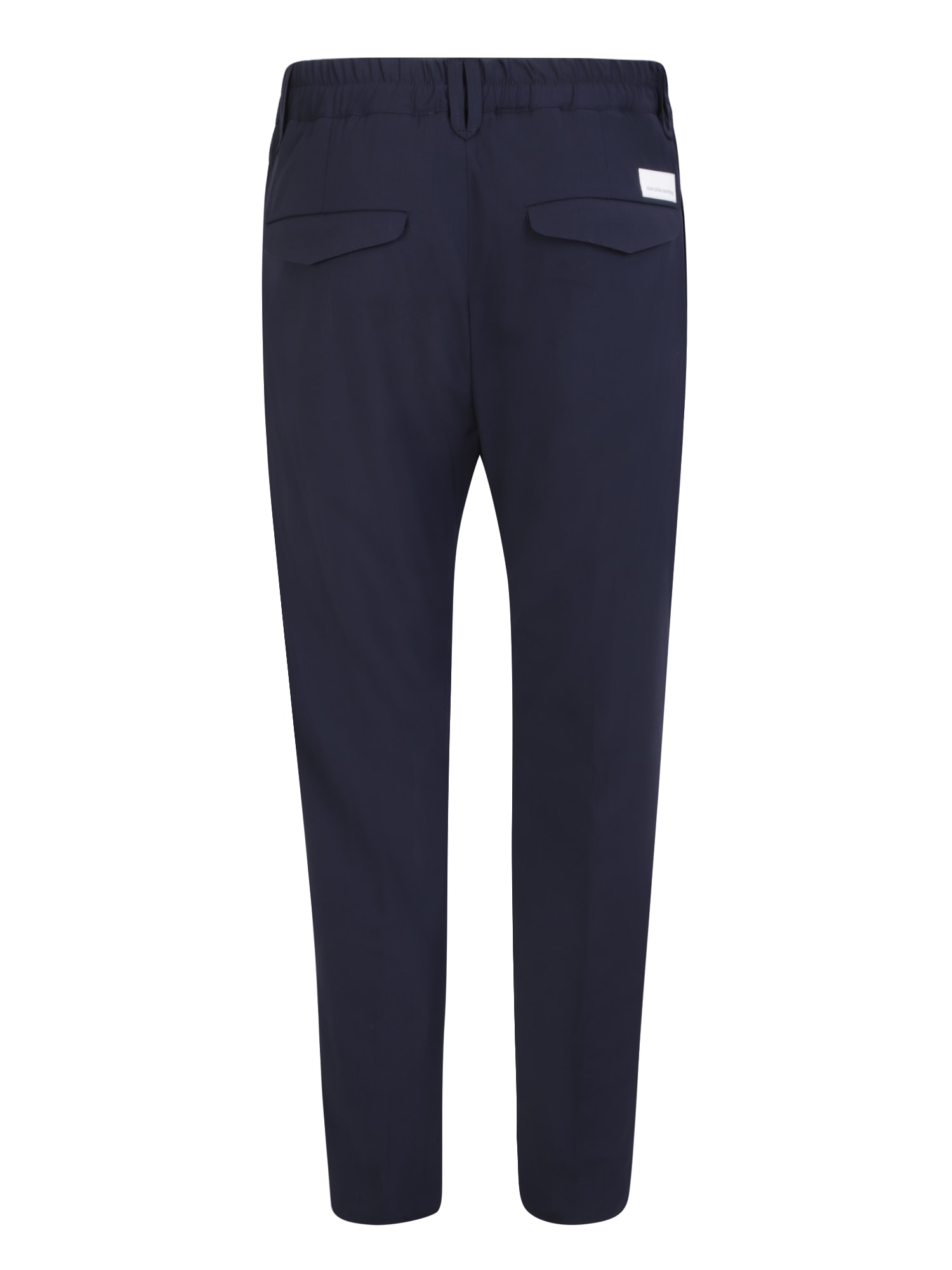 Shop Nine In The Morning Blue Slim Trousers