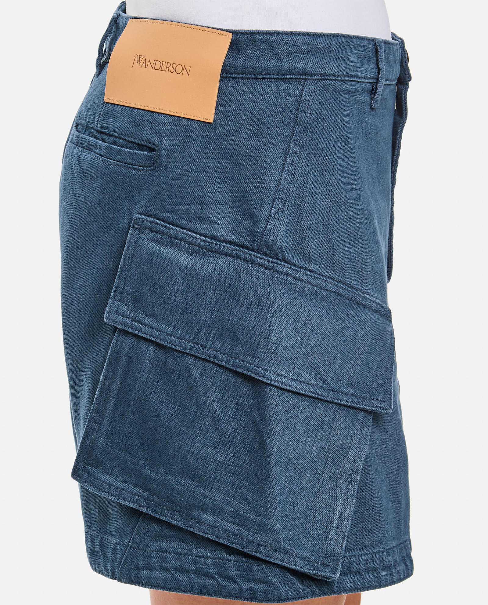 Jw Anderson Cargo Twill Shorts In Blue