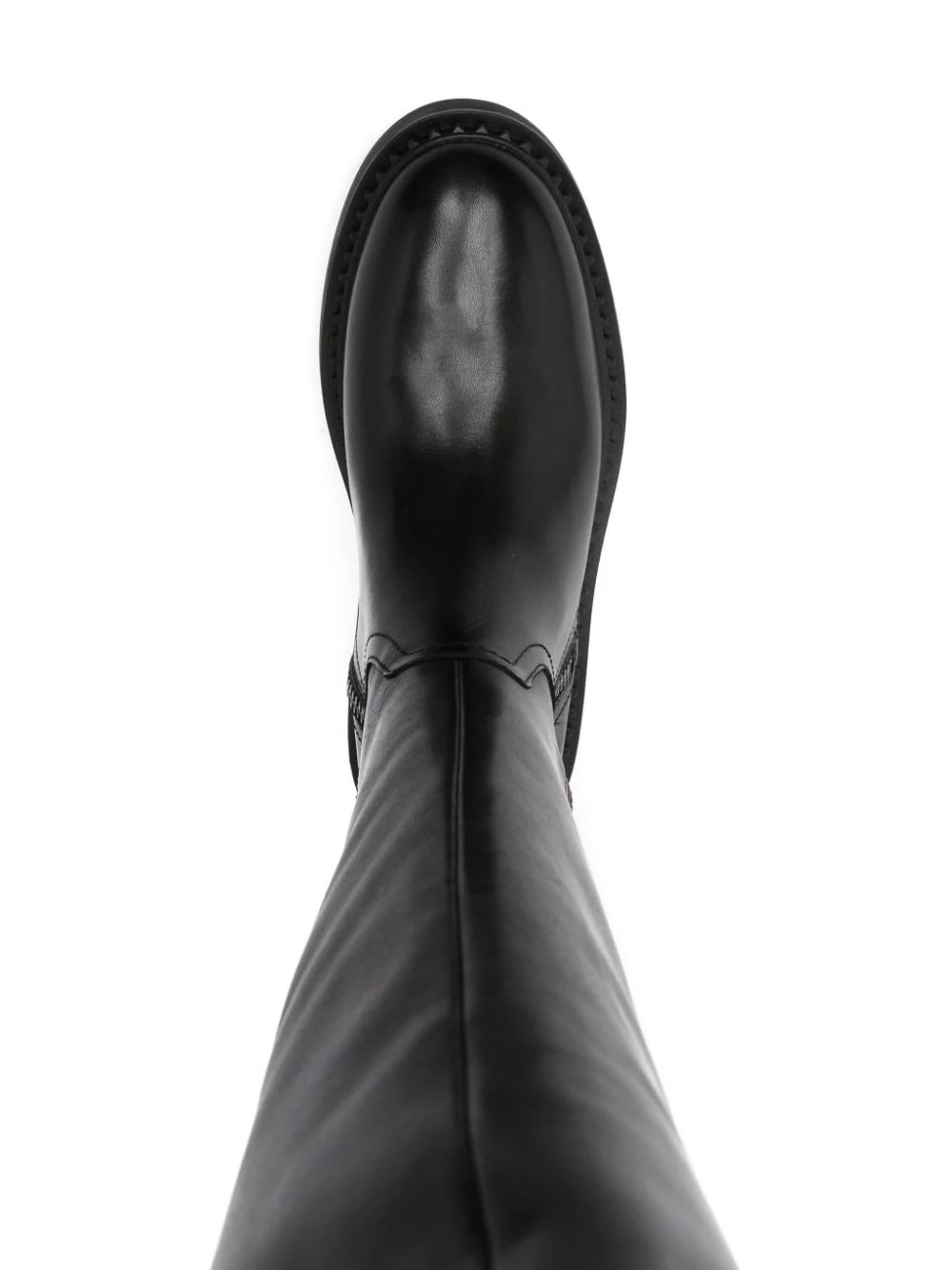 Ash Black Calf Leather Madman Boots