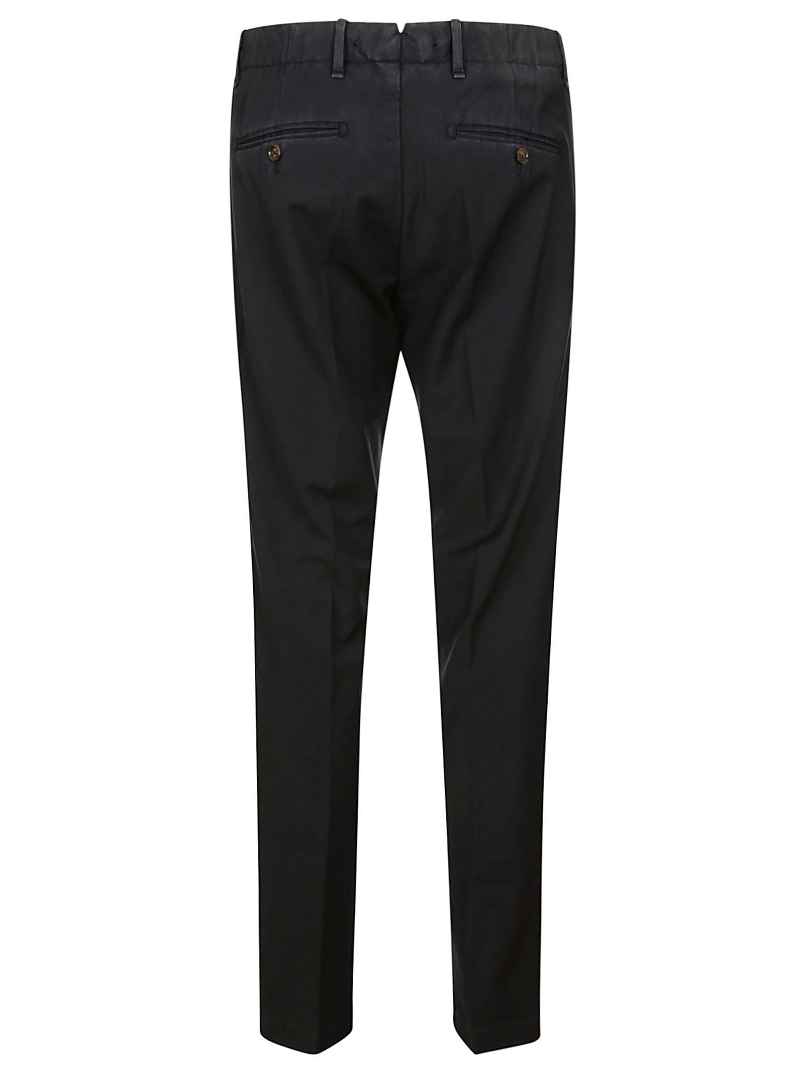 Shop Myths Trousers Micro Pinces Wool In Blue