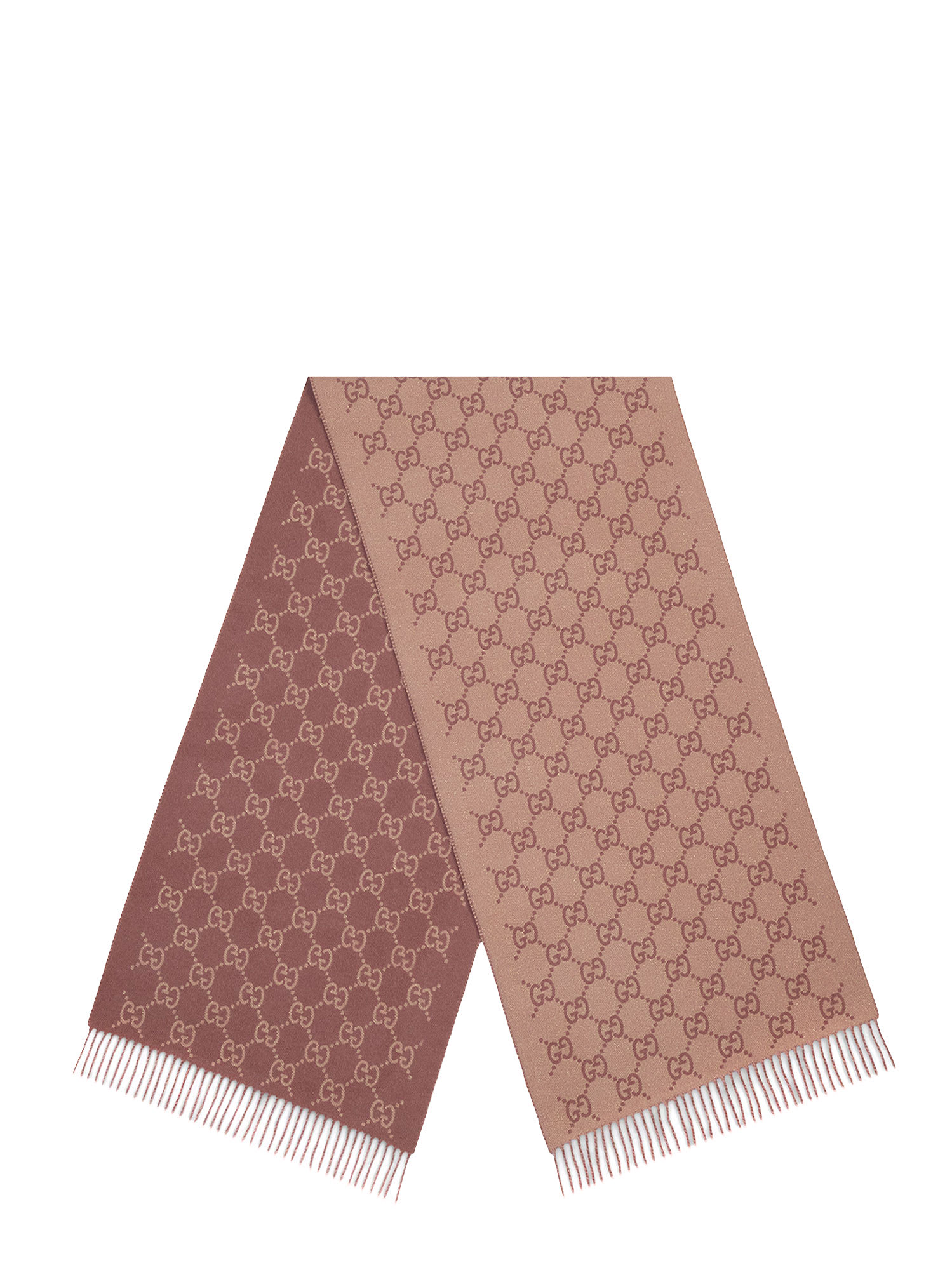 Gucci Gg Cashmere Scarf With Lurex Effect